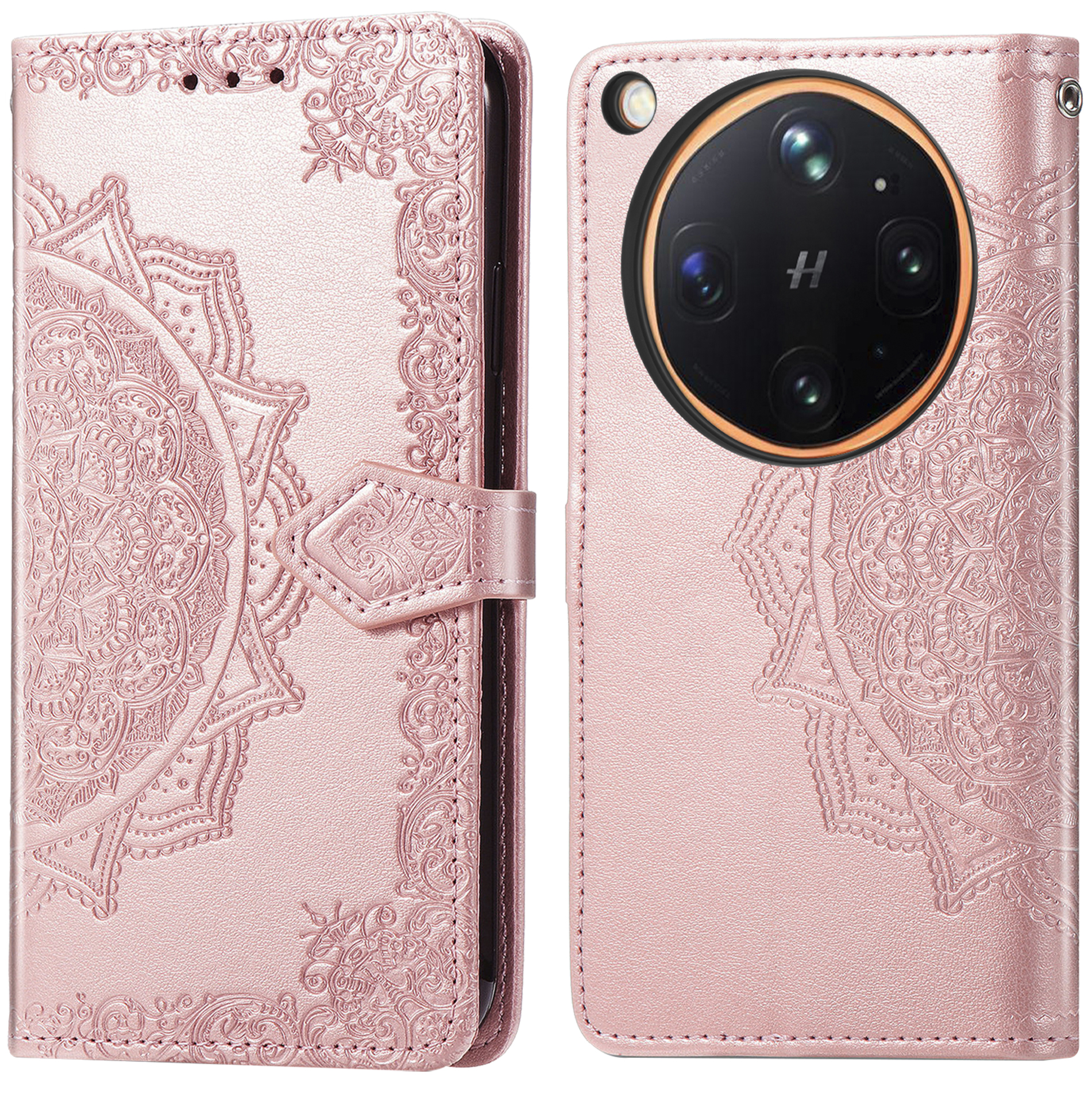 imoshion Mandala Klapphülle für das Oppo Find X9 Ultra - Rose Gold