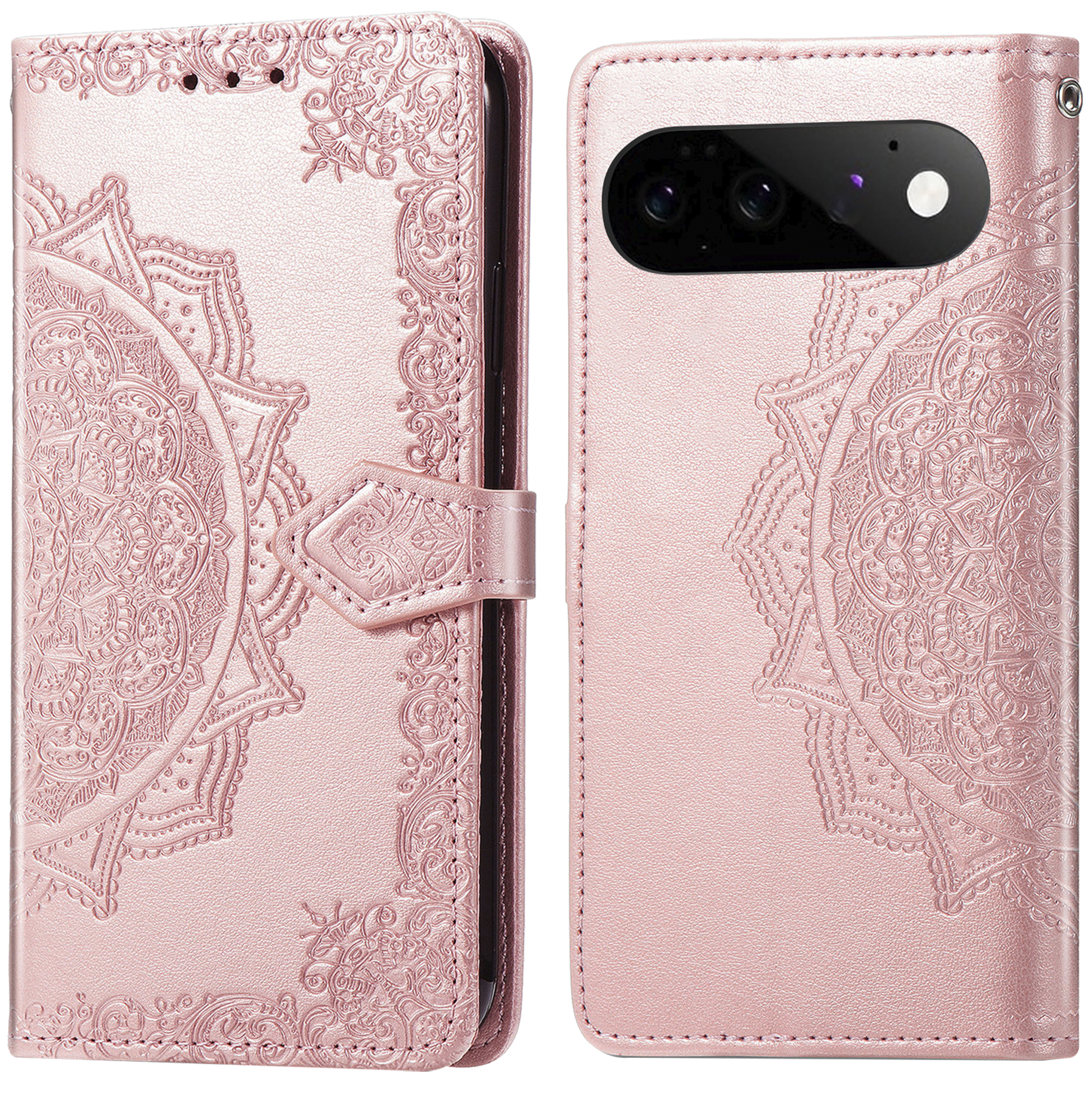 imoshion Mandala Klapphülle für das Google Pixel 11 / 11 Pro - Rose Gold