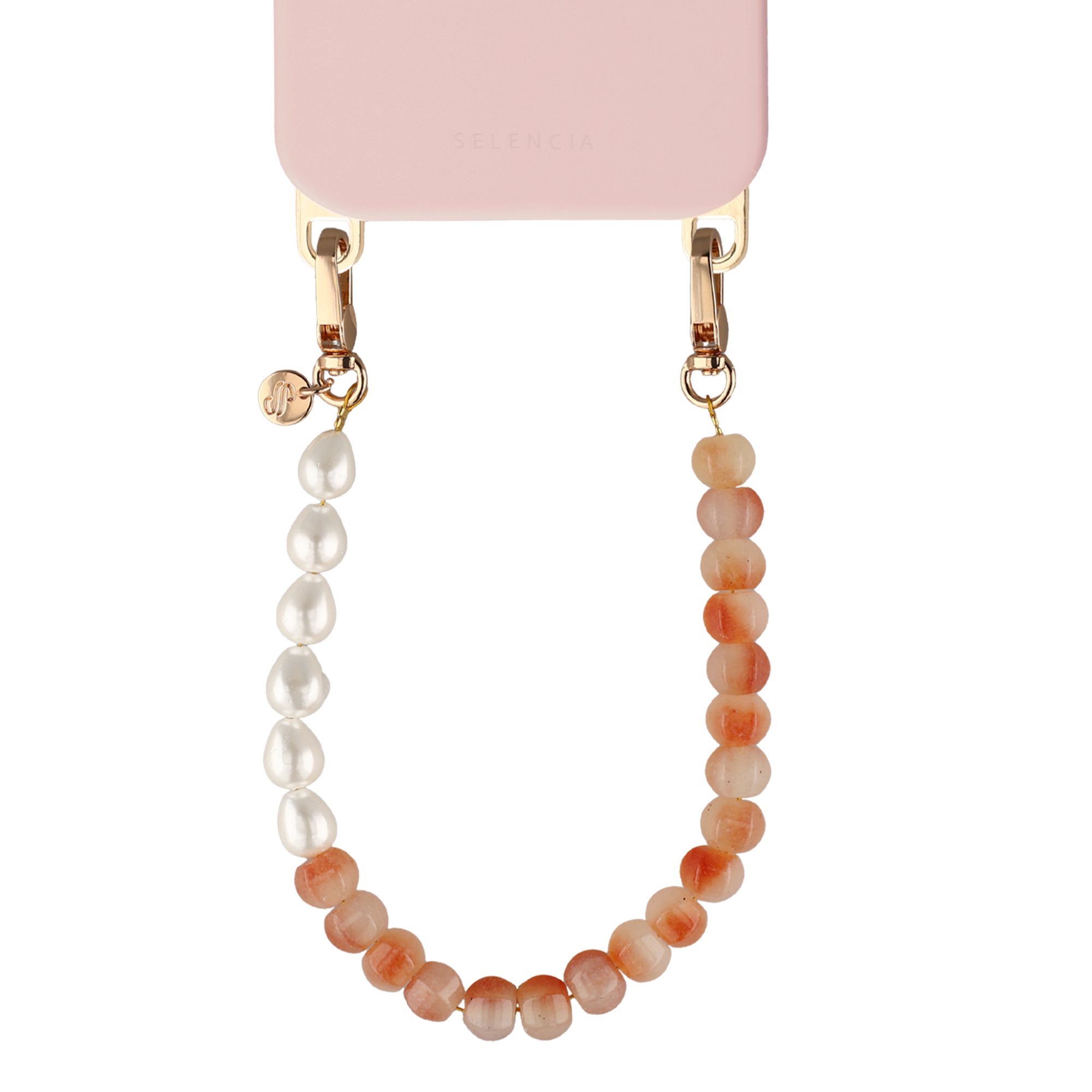 Selencia Pearl Blush-Handykette - Peach