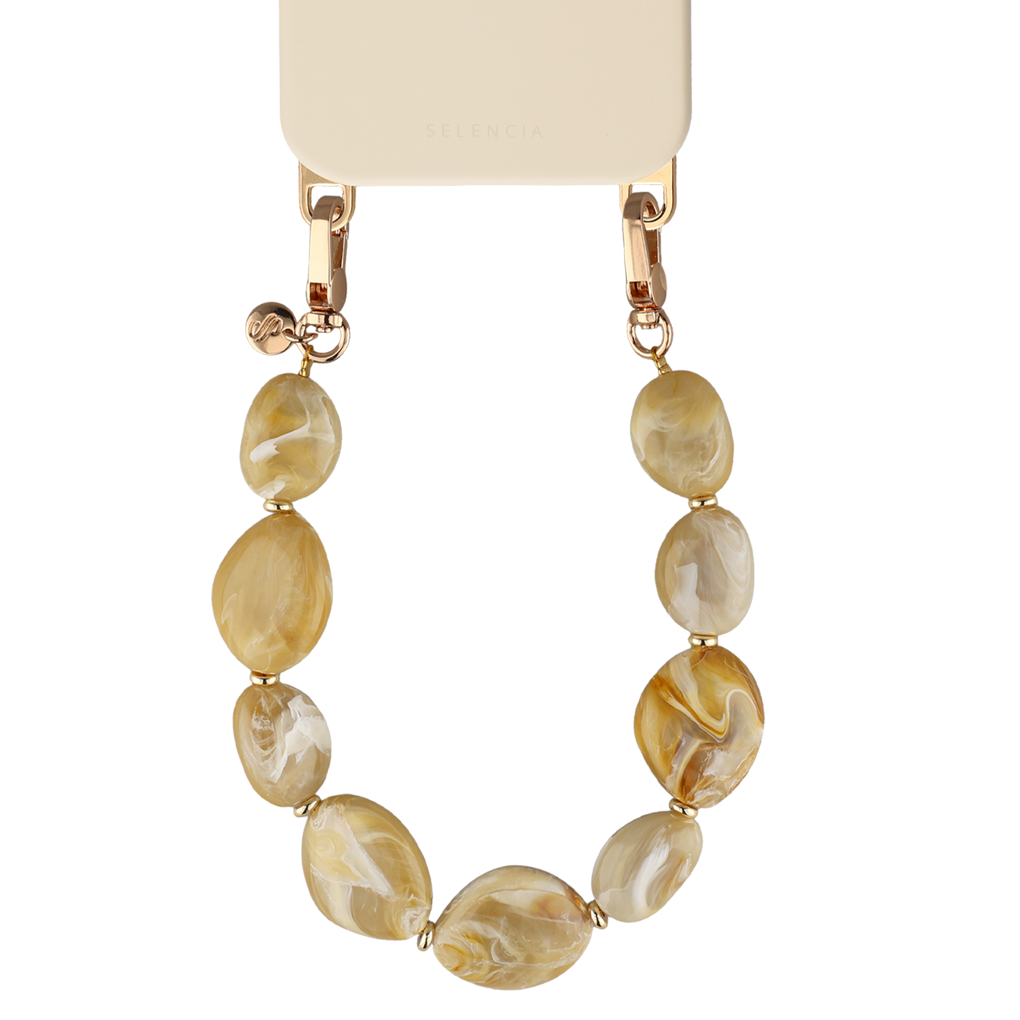 Selencia Desert Swirl-Handykette - Sand