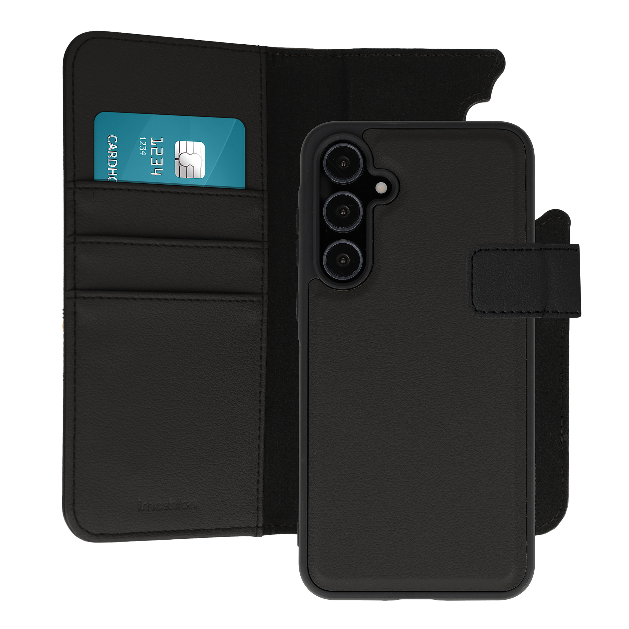 imoshion Herausnehmbare 2-in-1 Luxus-Bookcase für das Samsung Galaxy A55 - Schwarz