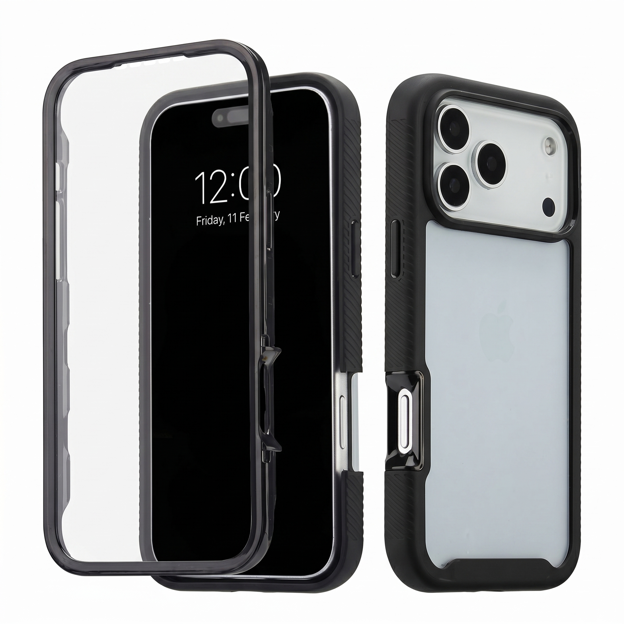 imoshion 360° Full Protective Case für das Apple iPhone 18 Pro / 17 Pro - Schwarz