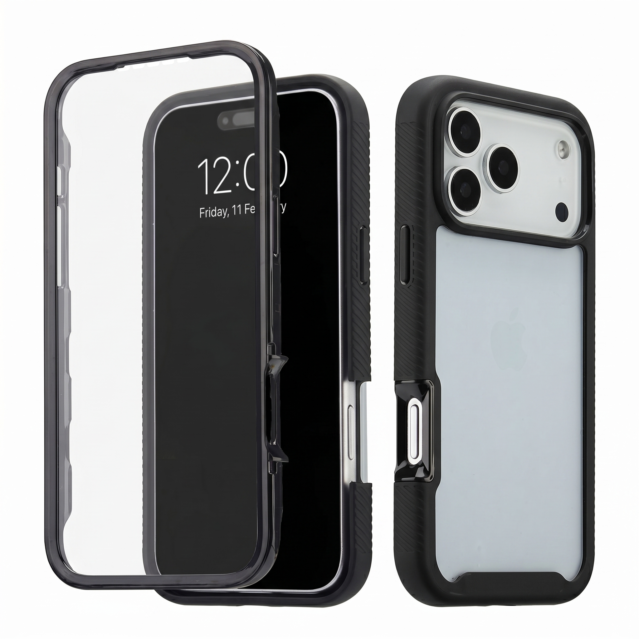 imoshion 360° Full Protective Case für das Apple iPhone 18 Pro Max / 17 Pro Max - Schwarz