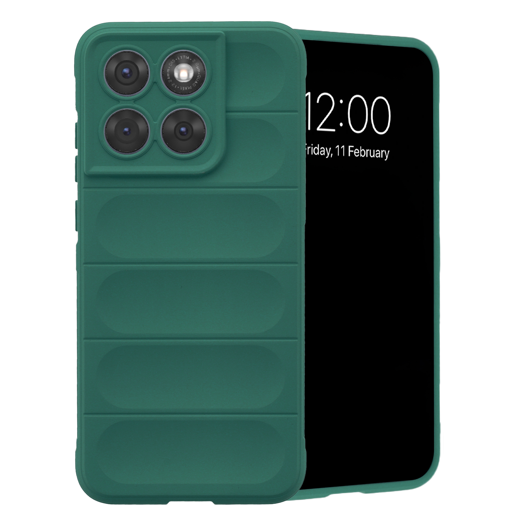 imoshion EasyGrip Backcover für das Motorola Edge 70 Fusion - Dunkelgrün