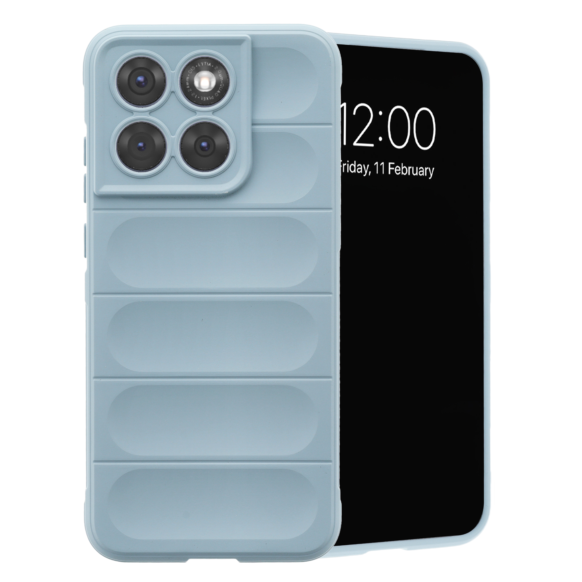 imoshion EasyGrip Backcover für das Motorola Edge 70 Fusion - Hellblau