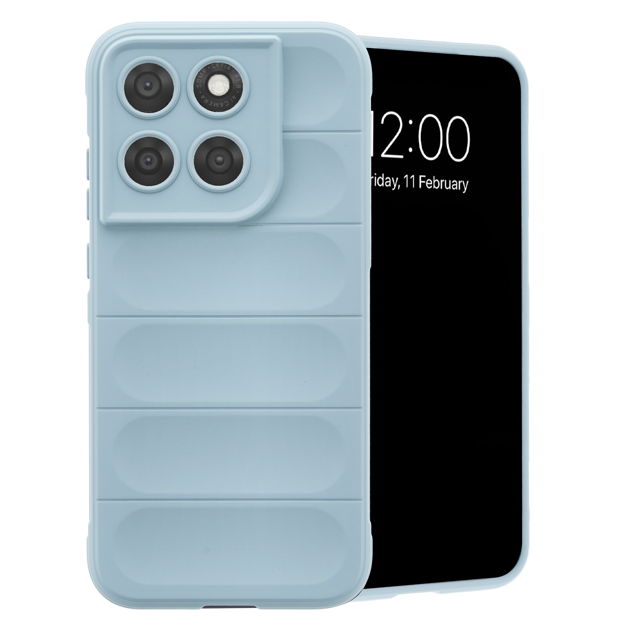 imoshion EasyGrip Backcover für das Motorola Moto G77 - Hellblau