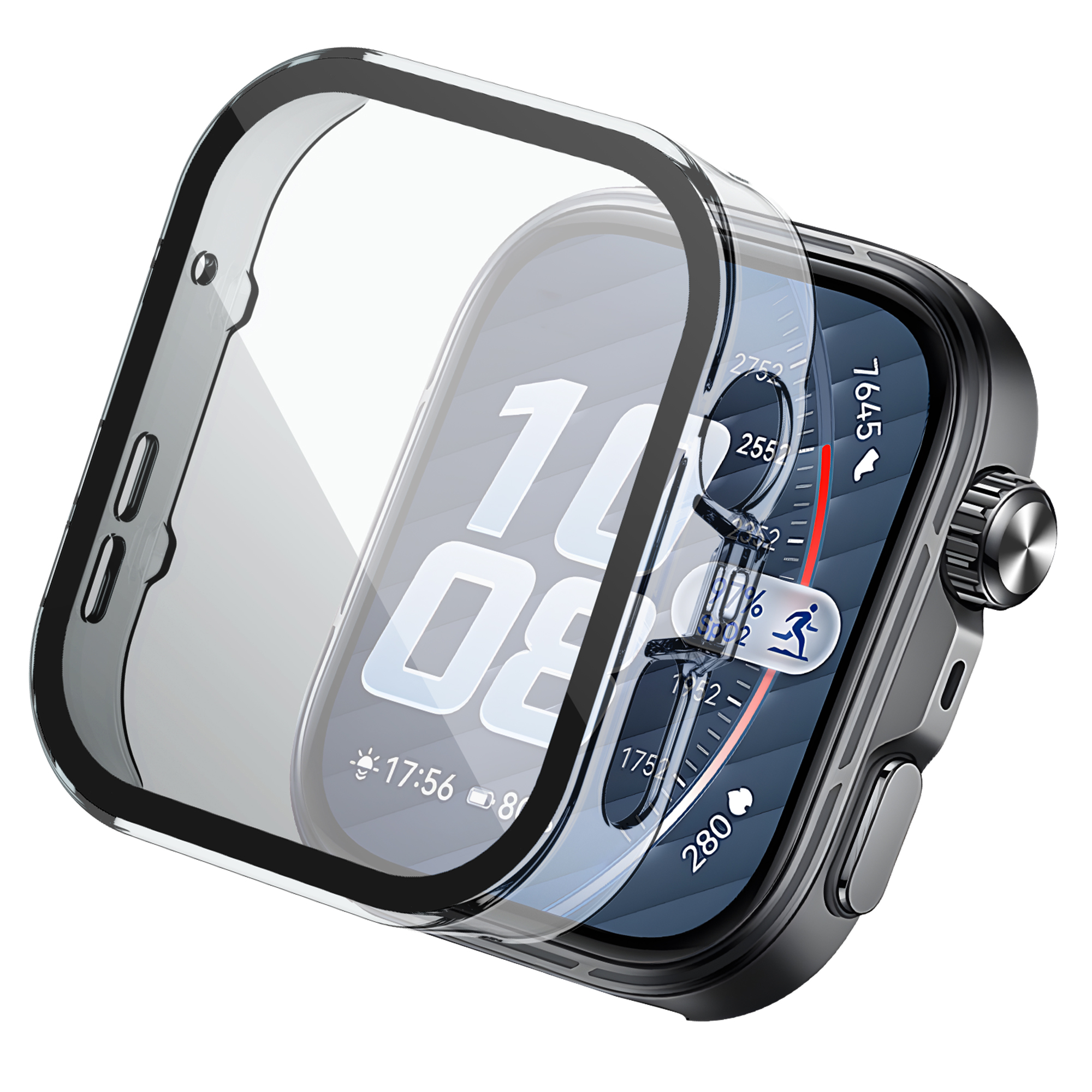 imoshion Full Cover Hard Case für das Huawei Watch Fit 5 Pro - Transparent