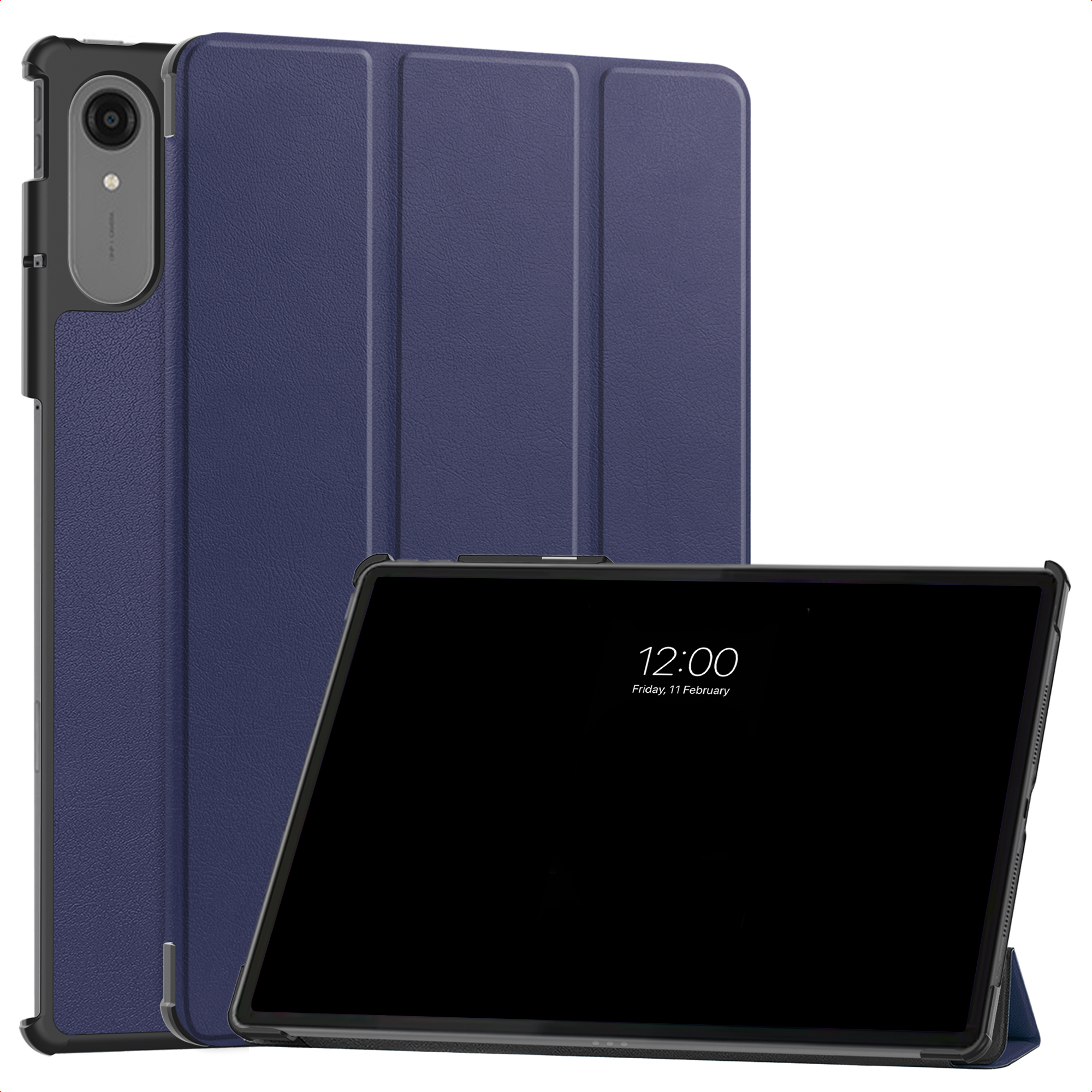 imoshion Trifold Klapphülle für das Lenovo Idea Tab Pro Gen 2 - Dunkelblau