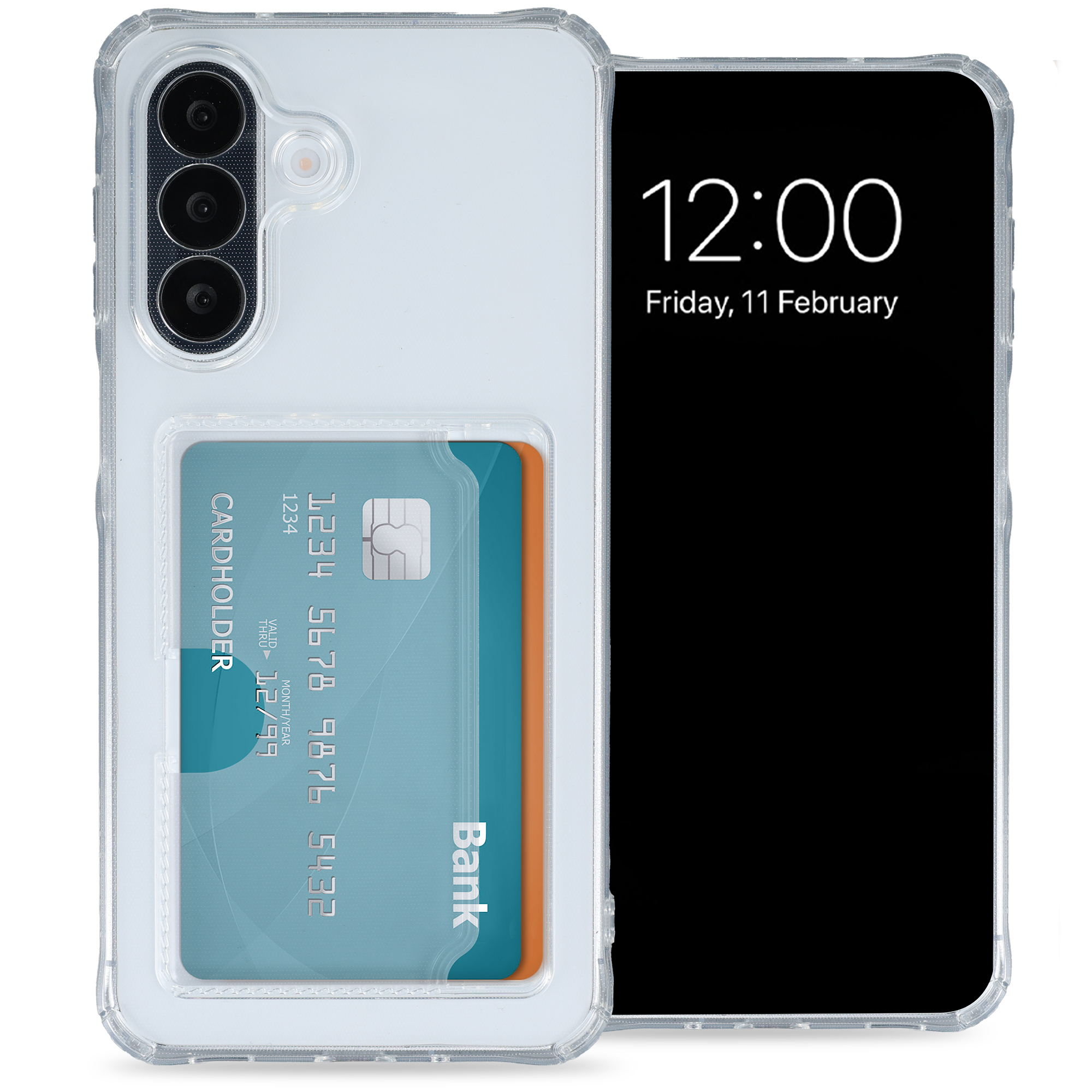 imoshion Soft Case Back Cover mit Kartenhalter für das Samsung Galaxy A27 (5G) - Transparent