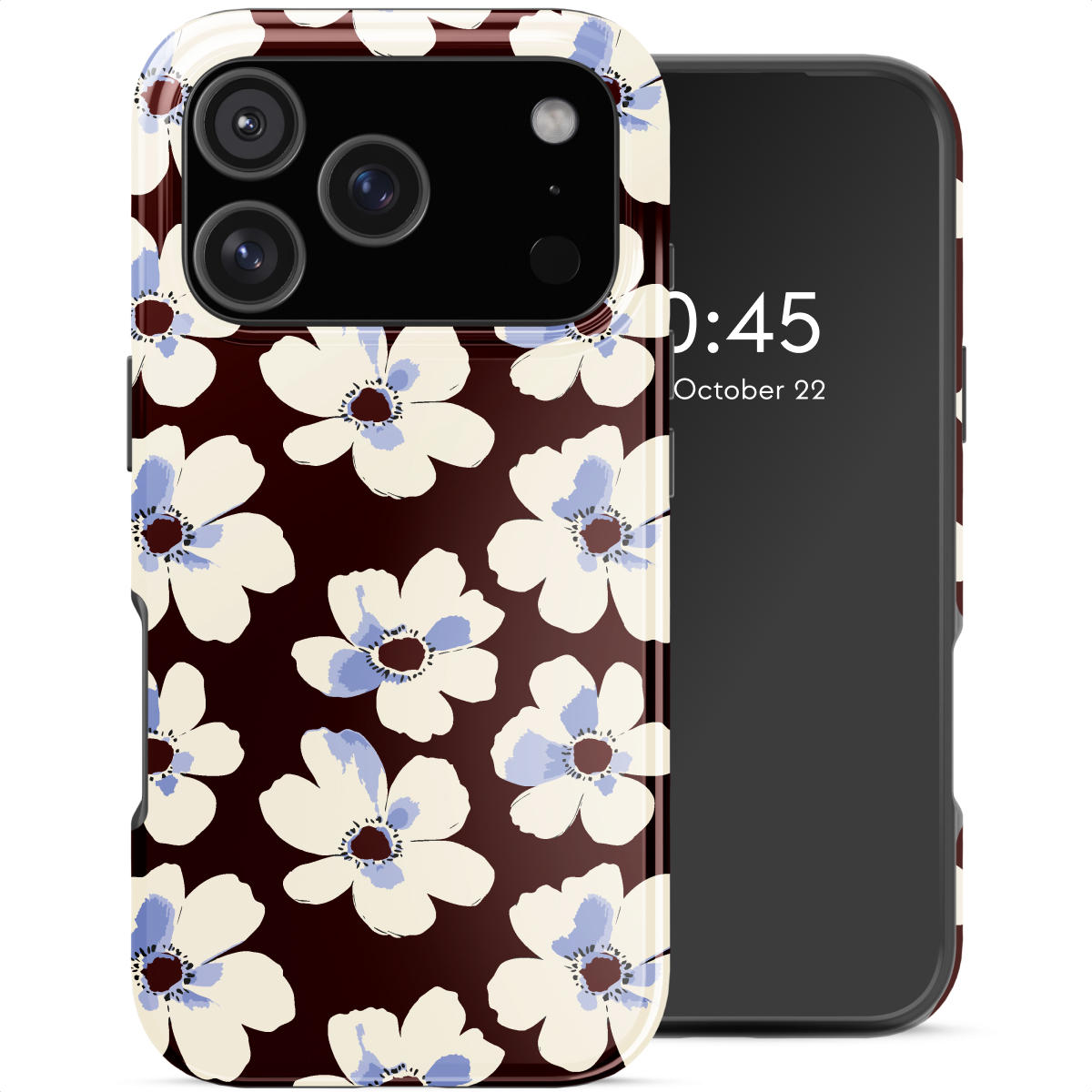 Selencia Vivid Rückabdeckung mit MagSafe für das Apple iPhone 18 Pro / 17 Pro - Choco Flower Pop