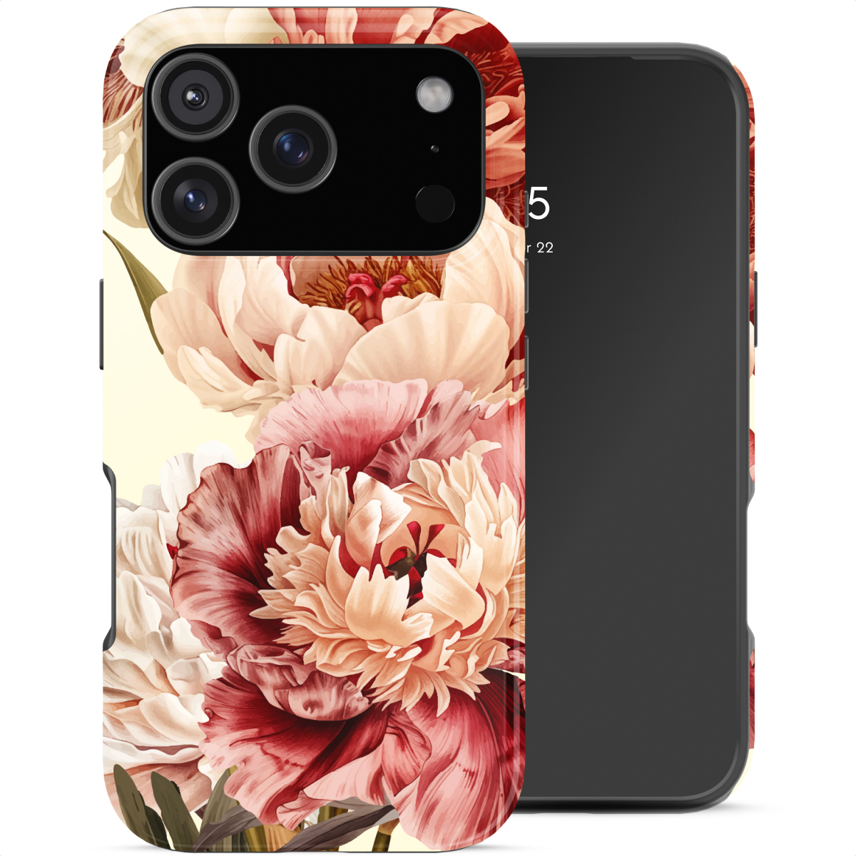 Selencia Vivid Back Cover für das Apple iPhone 18 Pro Max / 17 Pro Max - Vintage Peony