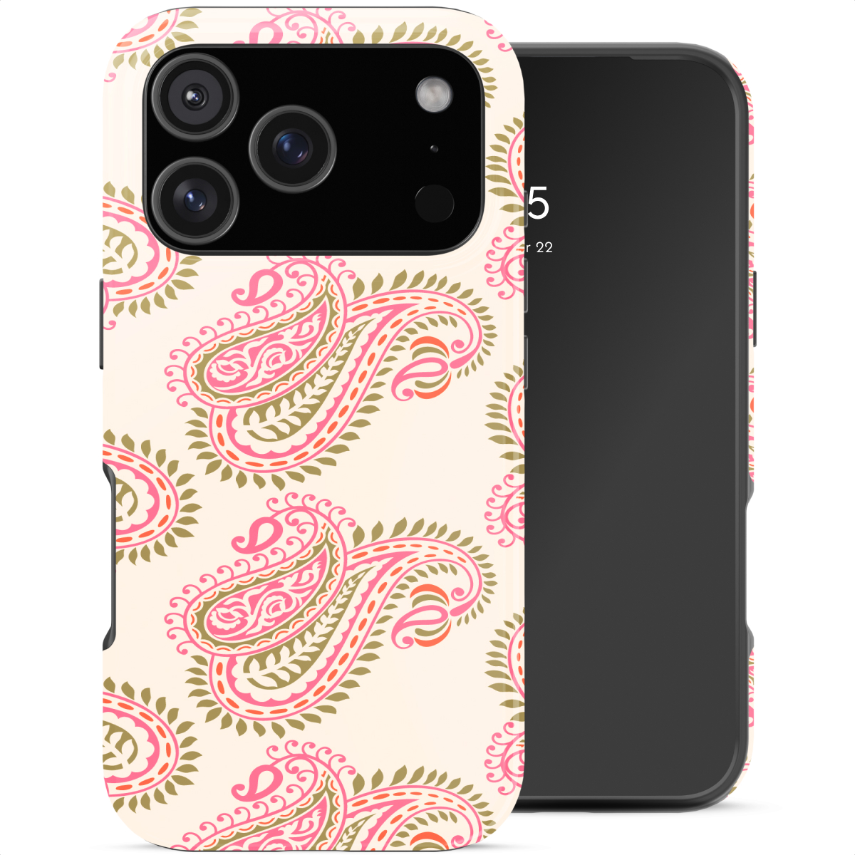 Selencia Vivid Back Cover für das Apple iPhone 18 Pro Max / 17 Pro Max - Paisley Blush