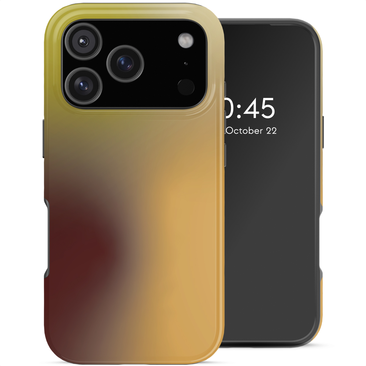 Selencia Vivid Back Cover für das Apple iPhone 18 Pro Max / 17 Pro Max - Gradient Olive Dust