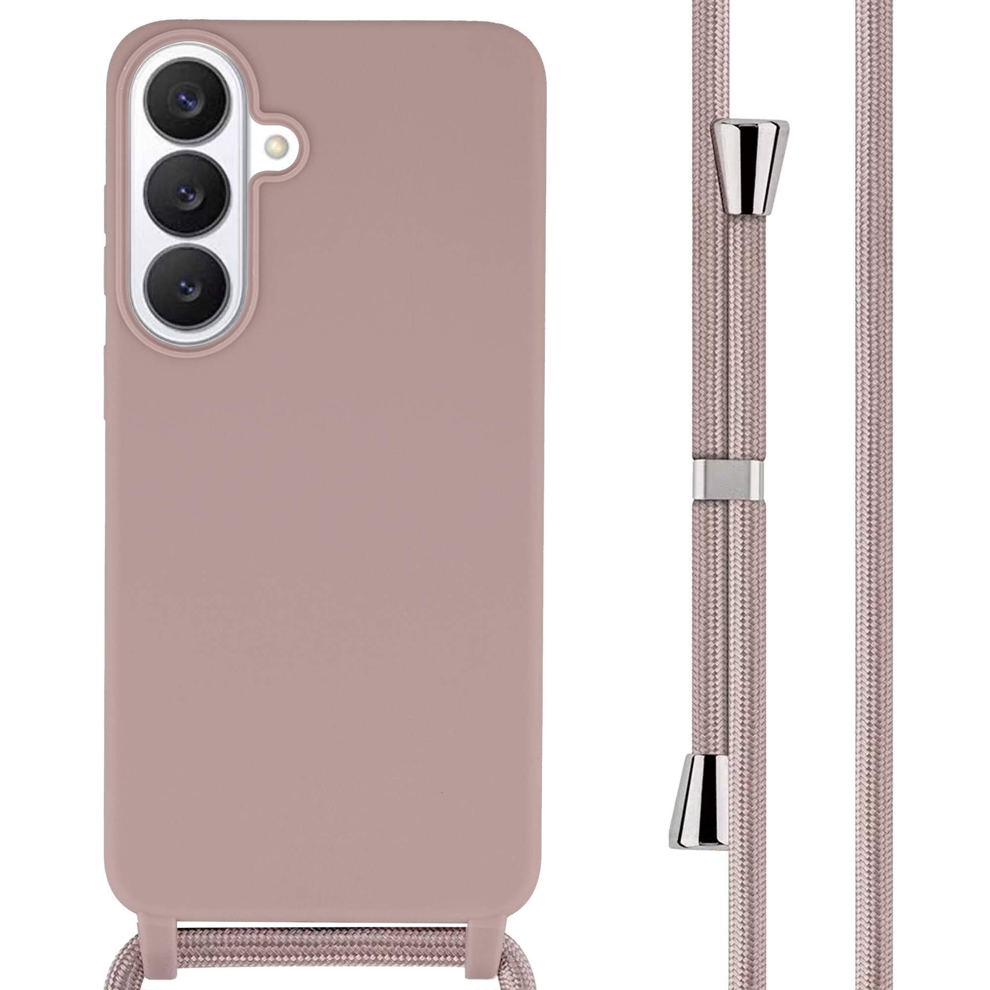 imoshion SilikonHülle mit Band für das Samsung Galaxy S26 FE - Sand Pink