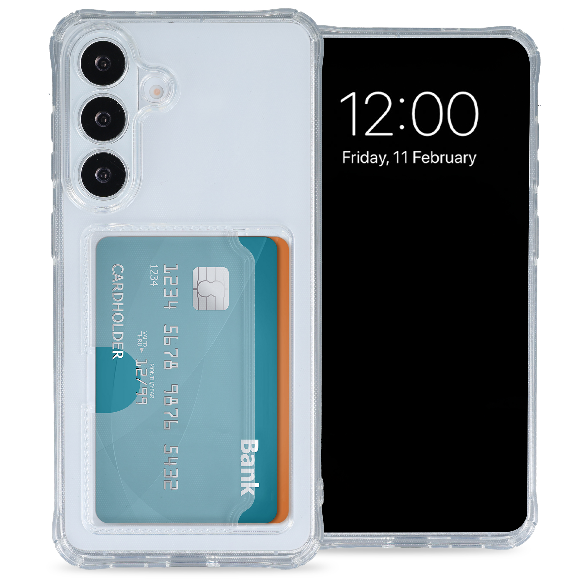 imoshion Soft Case Back Cover mit Kartenhalter für das Samsung Galaxy S26 FE - Transparent