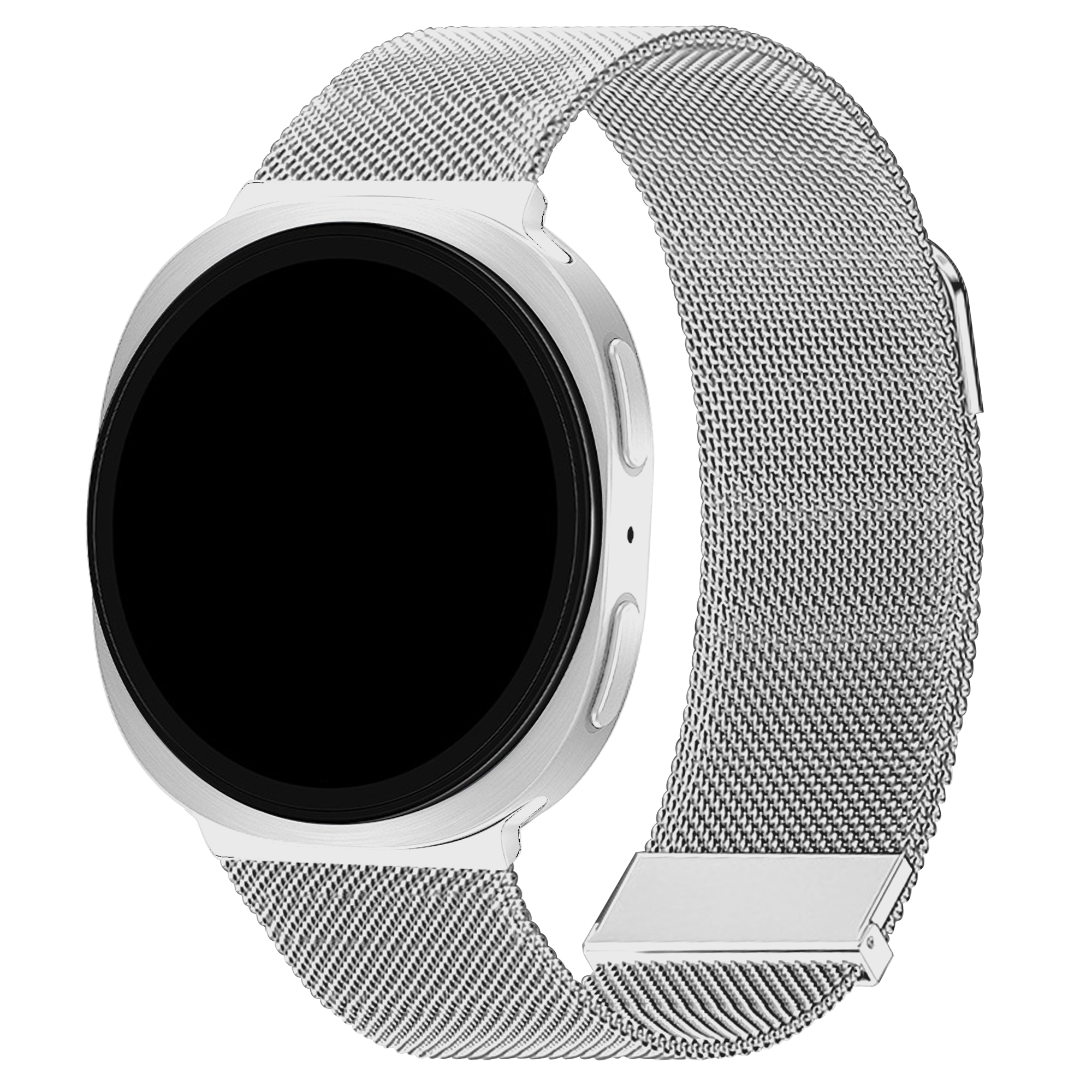 imoshion Mailändische Magnetarmband für Samsung Galaxy Watch 9 (40/44mm) / Watch 8 (40/44mm) / Classic (46mm) - Silber