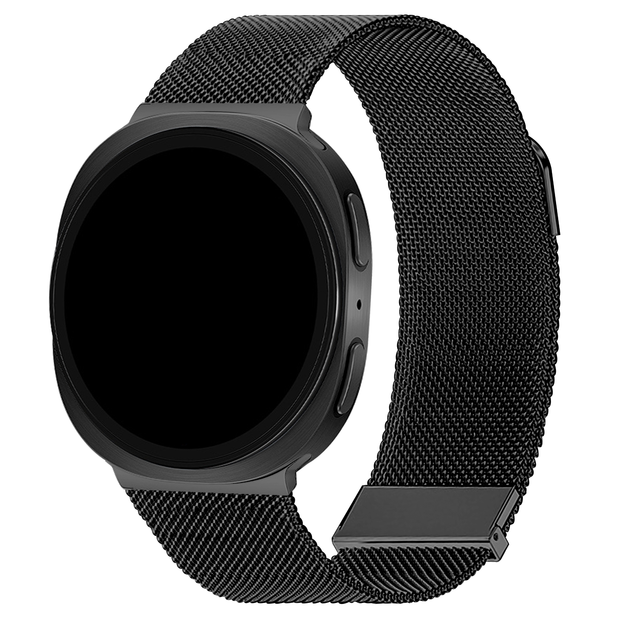 imoshion Mailändische Magnetarmband für Samsung Galaxy Watch 9 (40/44mm) / Watch 8 (40/44mm) / Classic (46mm) - Schwarz