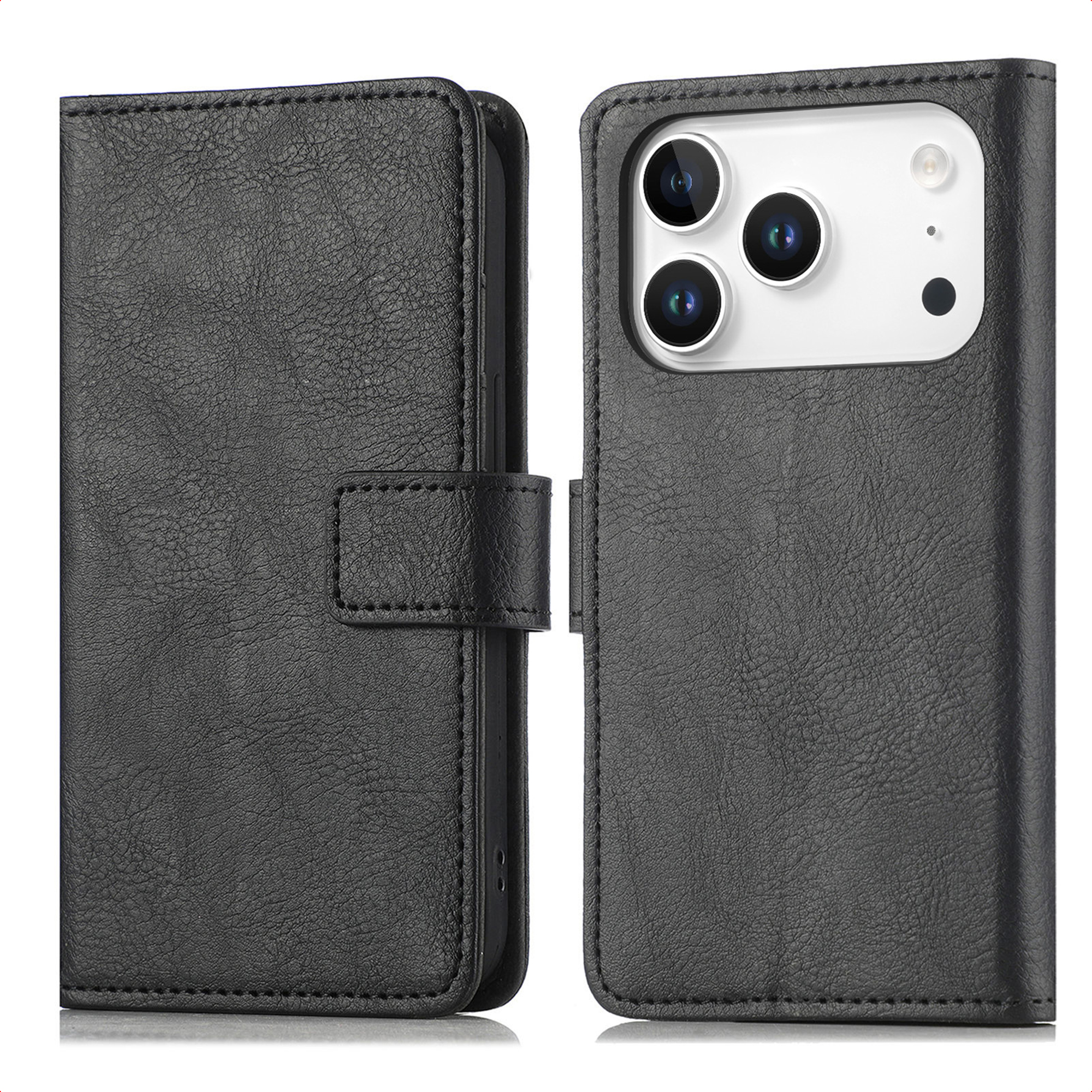 imoshion Luxuriöse Klapphülle für das Apple iPhone 18 Pro / 17 Pro - Schwarz