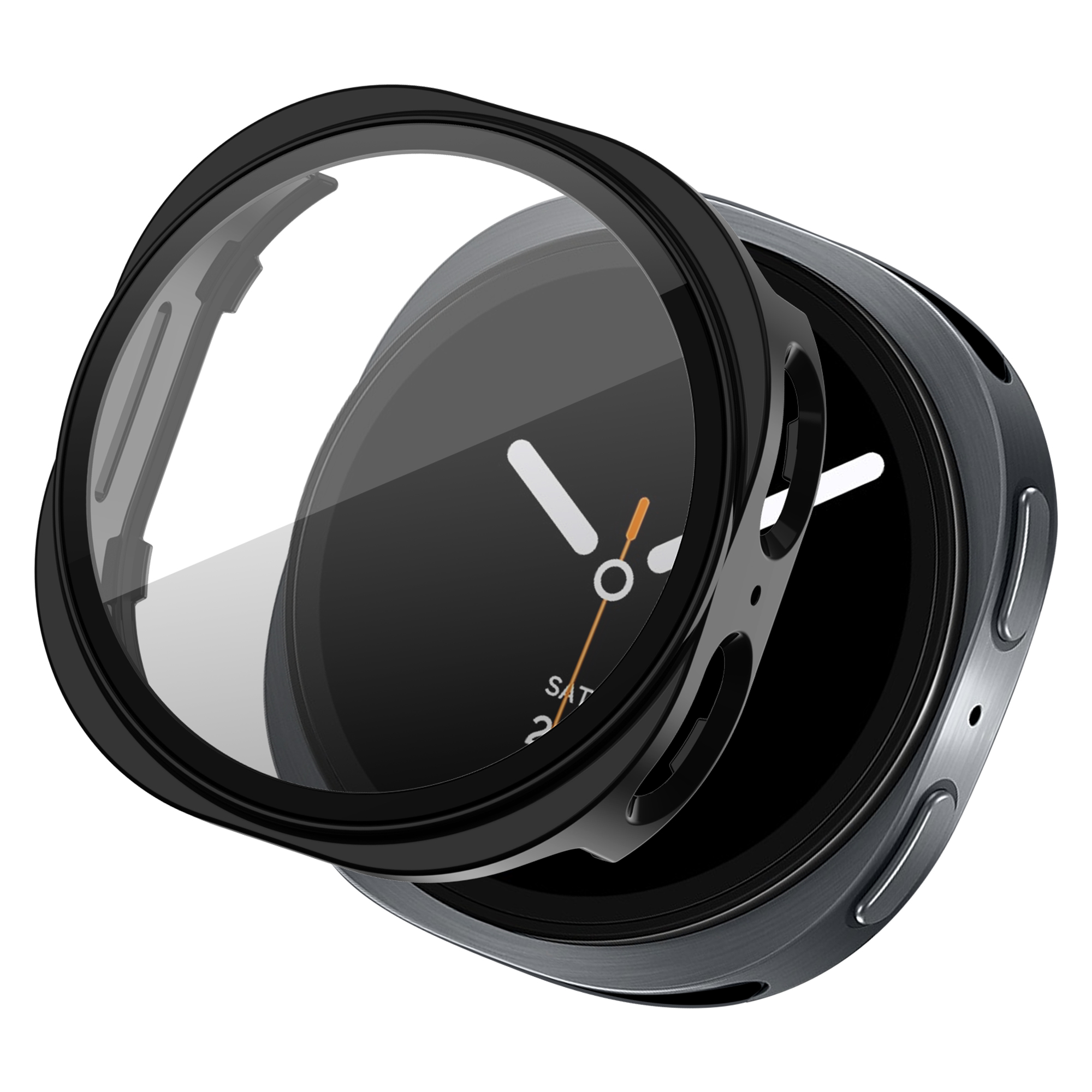 imoshion Full Cover Hard Case für das Samsung Galaxy Watch 9 / Watch 8 (44 mm) - Schwarz
