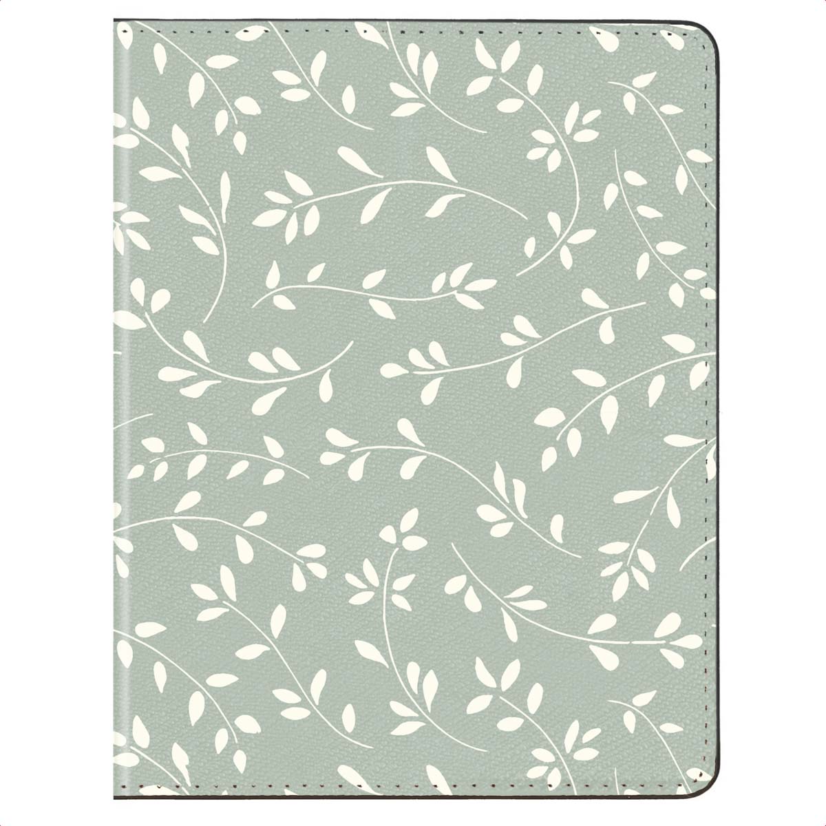 imoshion Passhülle - Kunstlederhülle für deinen Reisepass - Smoke Green Flowers