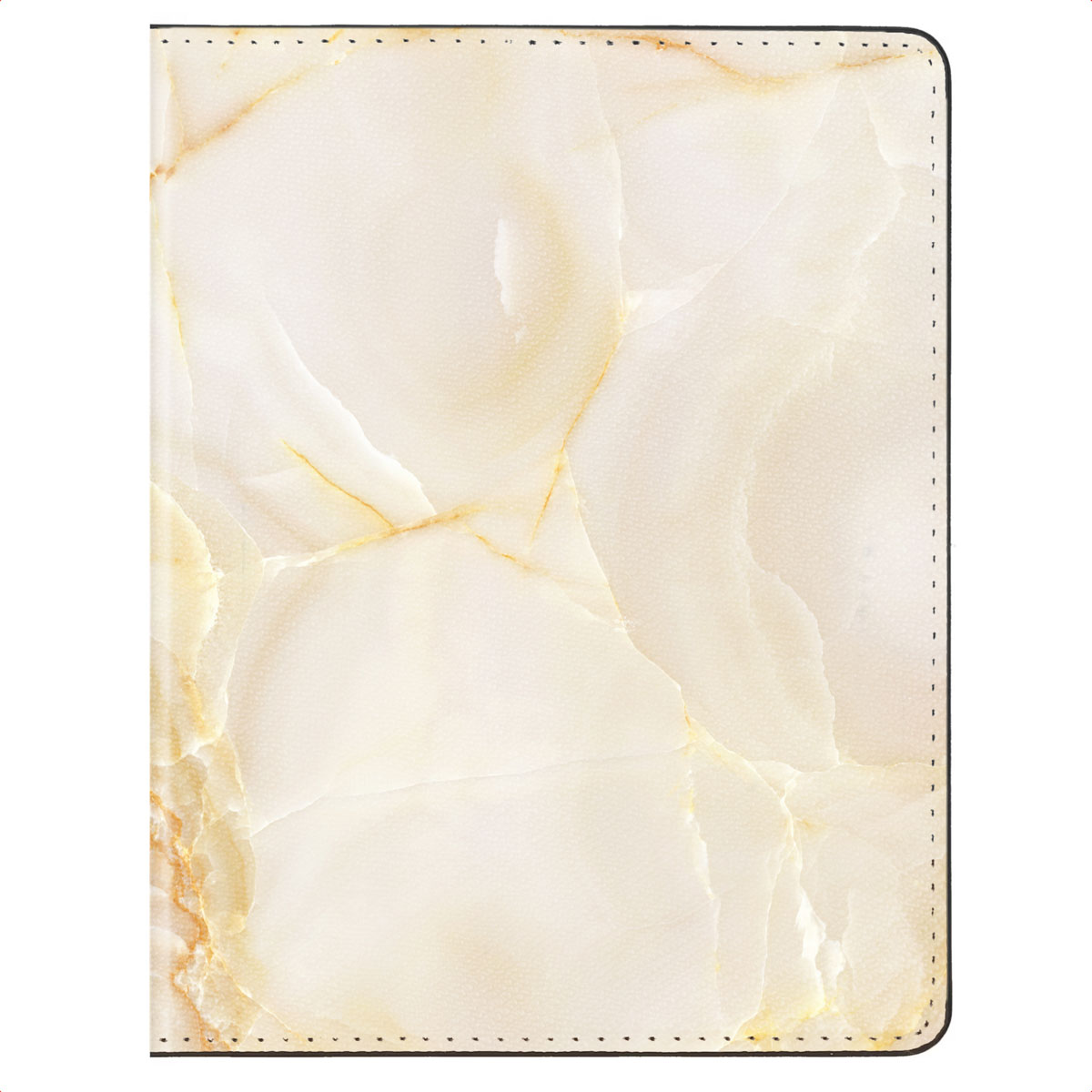 Selencia Passhülle - Kunstlederhülle für deinen Reisepass - Golden Beige Marble