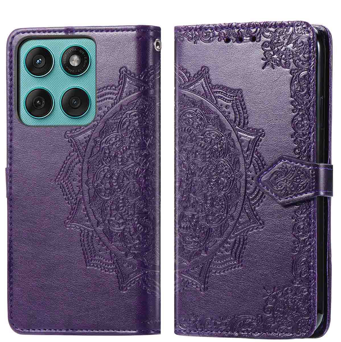 imoshion Mandala Klapphülle für das Motorola Edge 60 Fusion - Violett
