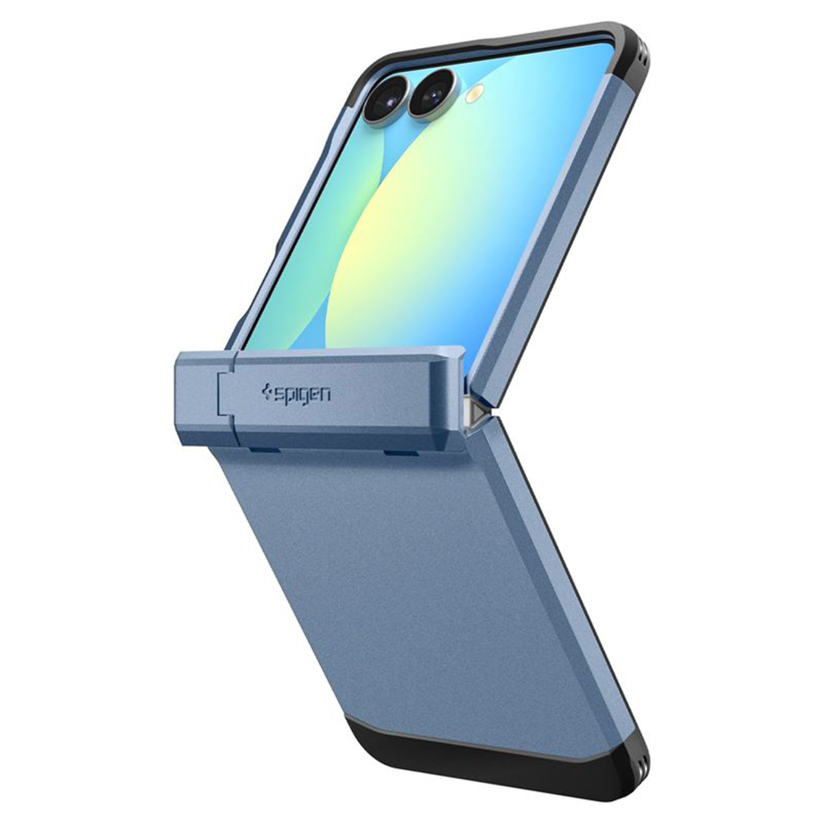 Spigen Tough Armor Pro Backcover MagFit für das Samsung Galaxy Z Flip 7 - Sierra Blue