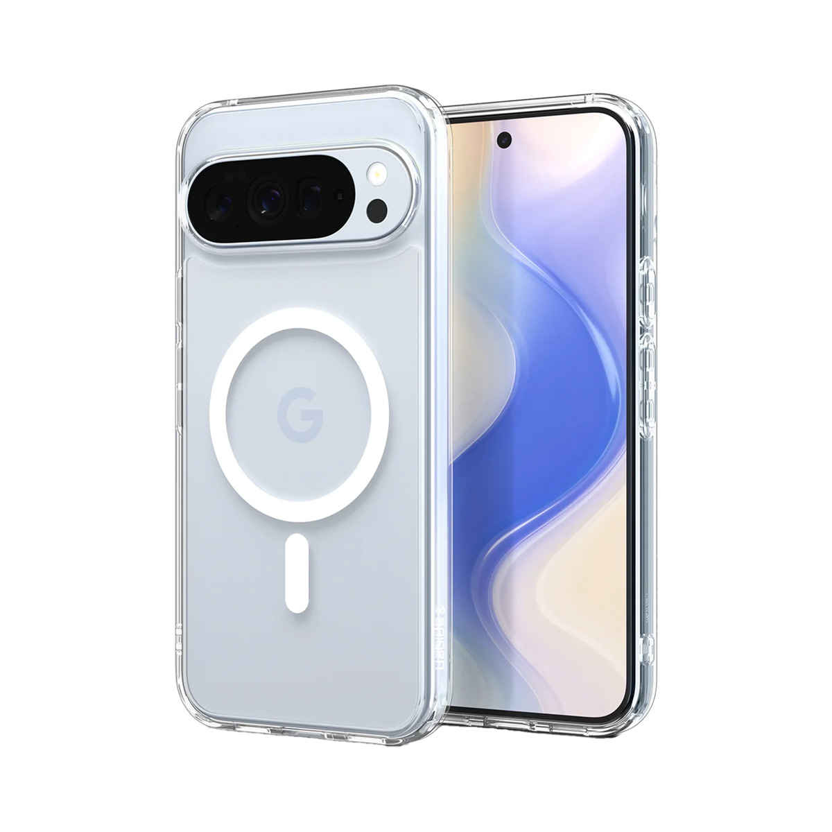 Spigen Ultra Hybrid Backcover MagSafe für das Google Pixel 10 Pro XL - Clear / White