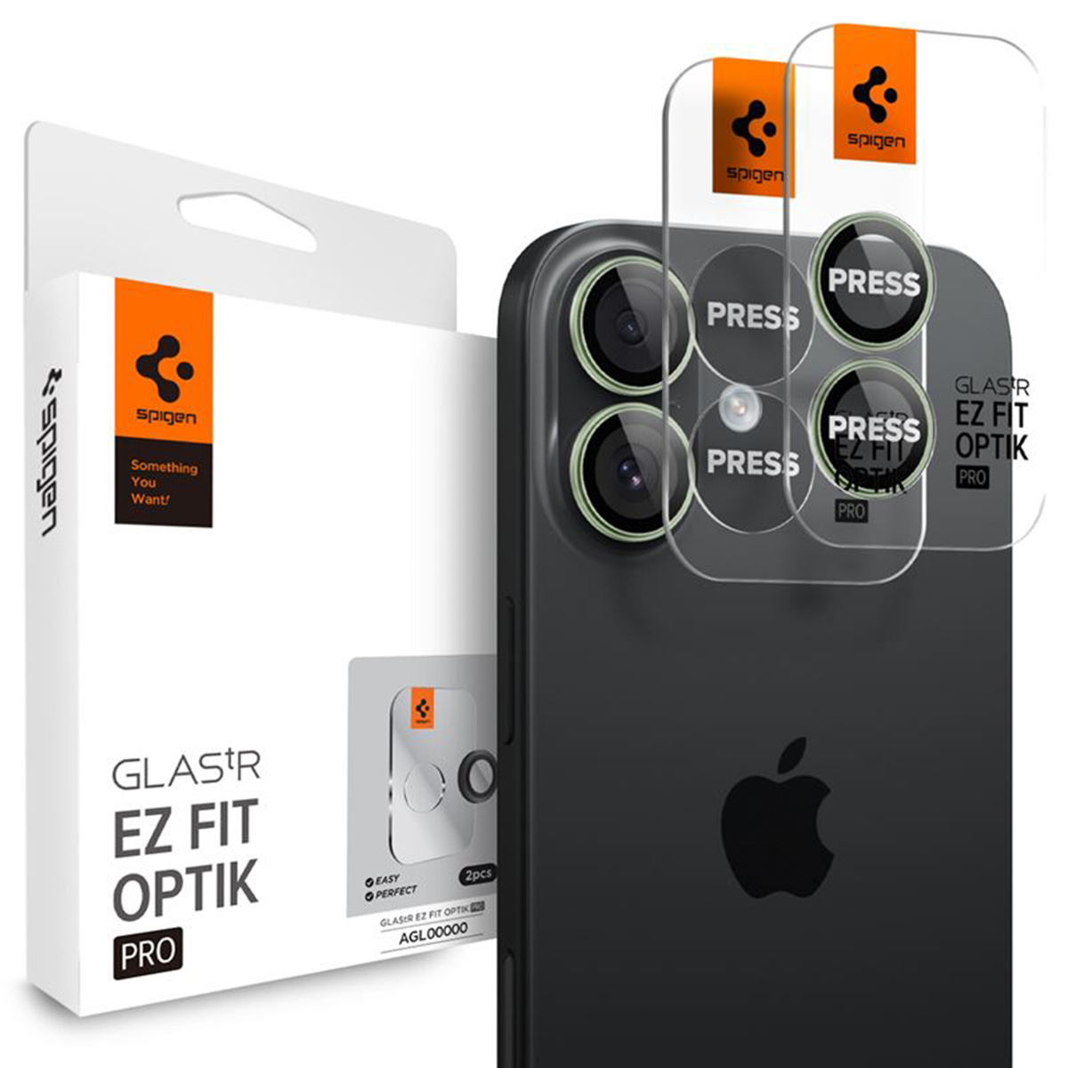 Spigen Grün Schutzfolie Rückkamera Glastr Ez Fit Optik Pro Für Apple Iphone 17 / 16 Plus / 16, Gehärtetes Glas, Set 2 Stück, Agl10128 - Image 5