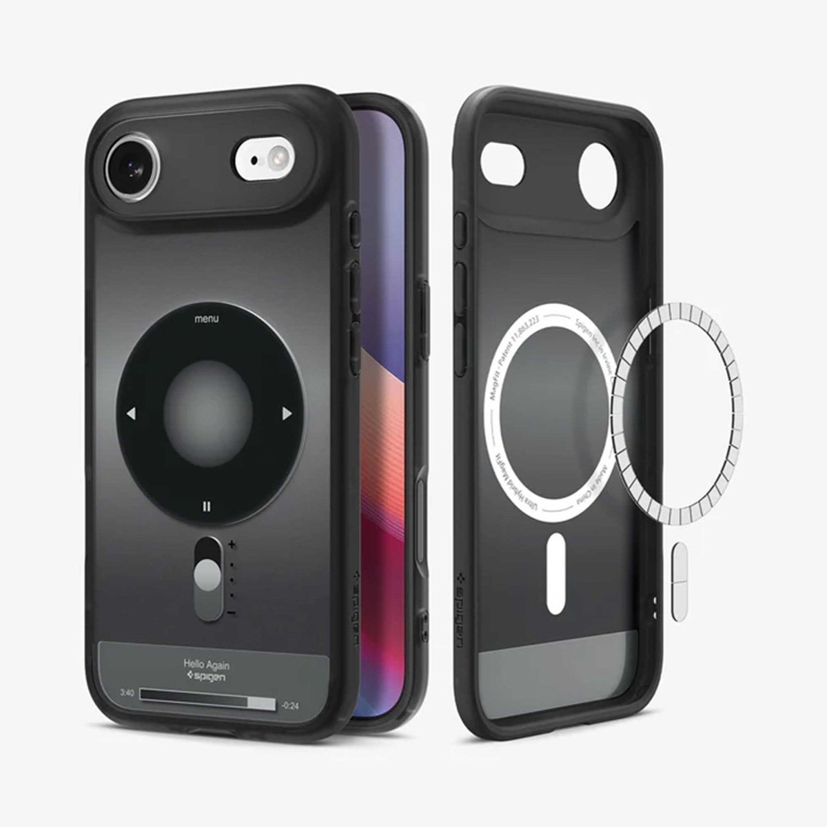 MagSafe-Hülle für Apple iPhone 17 Air, Spigen, Ultra Hybrid Classic, Schwarz ACS10323
