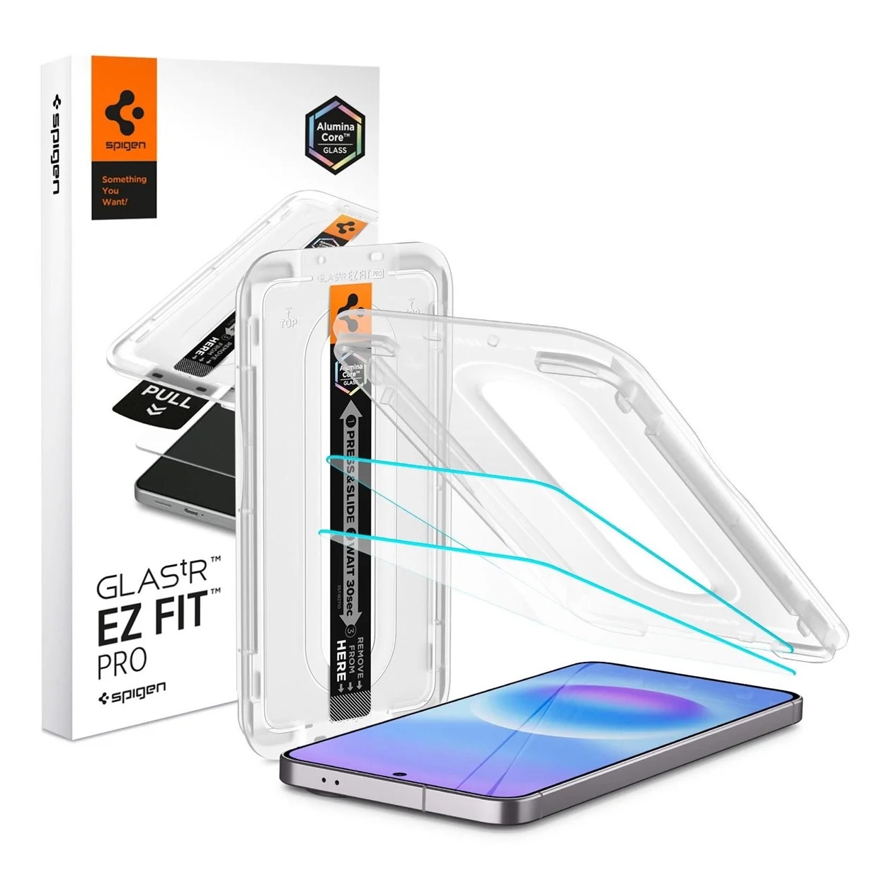Spigen GLAStR Fit Displayschutzfolie 2er-Pack + Applicator für das Samsung Galaxy A57 (5G) - Image 1