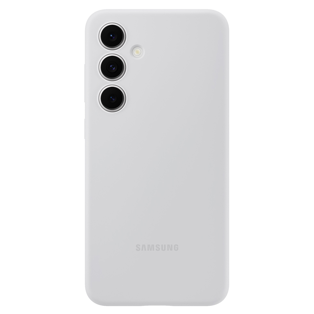 Original Silikon Cover für das Samsung Galaxy S24 FE - Grau