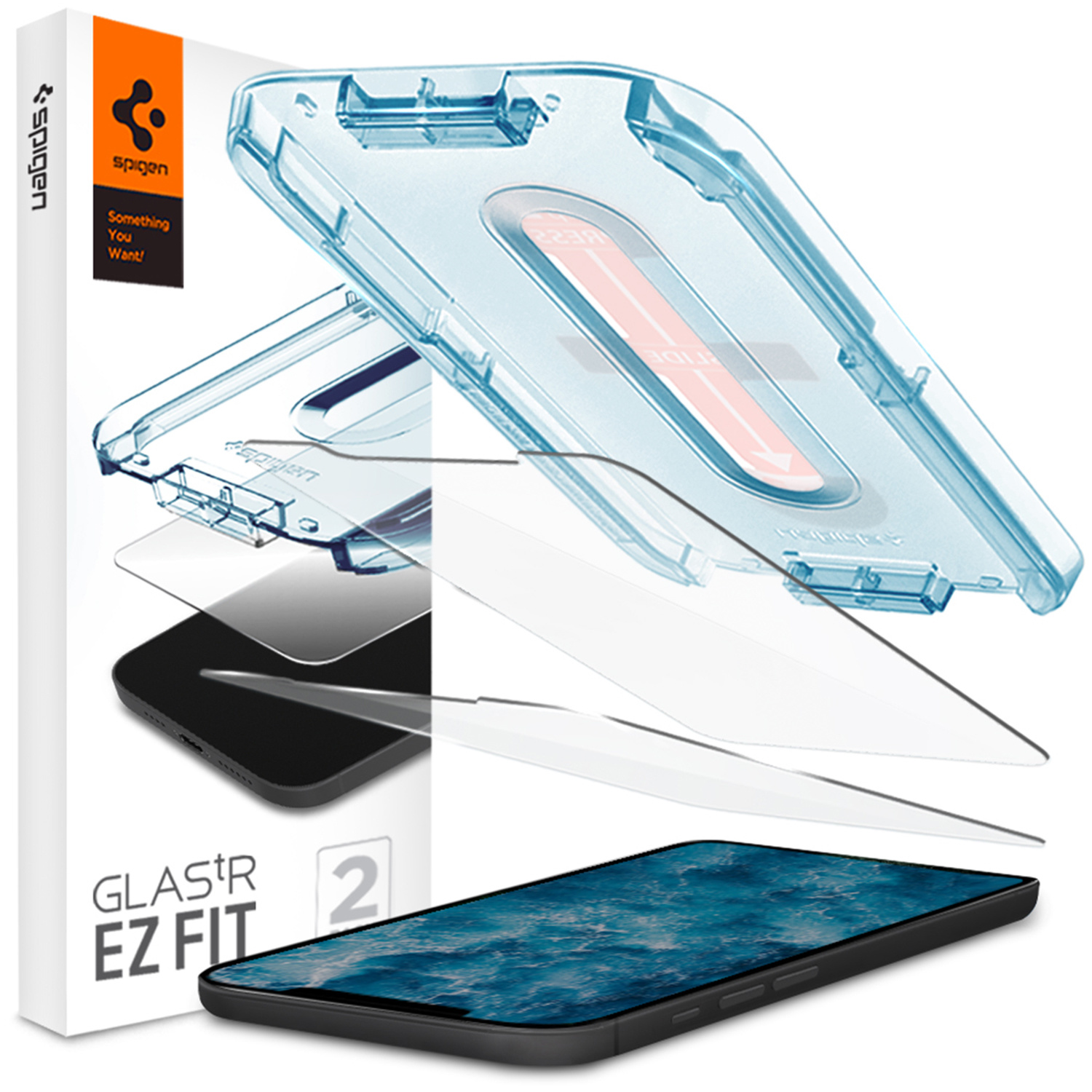 Spigen GLAStR Fit Displayschutzfolie 2er-Pack + Applicator für das Apple iPhone 12 (Pro)