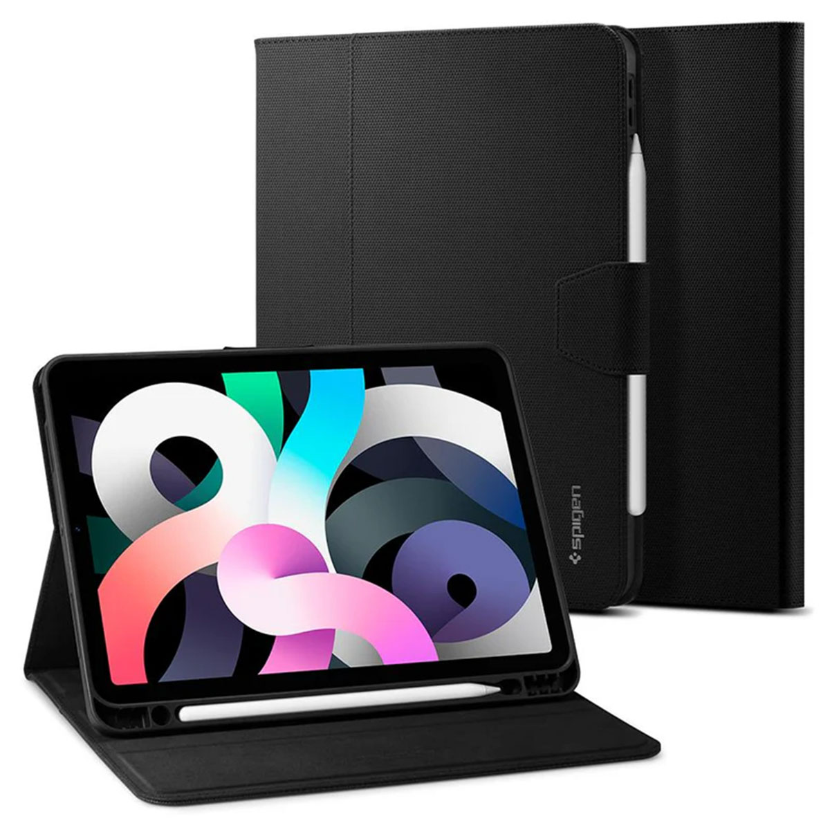 Spigen Liquid Air Folio Klapphülle für das Apple iPad Air 11 Zoll (2026) M4 / (2025) M3 / (2024) M2 / Air 5 (2022) / Air 4 (2020) - Black