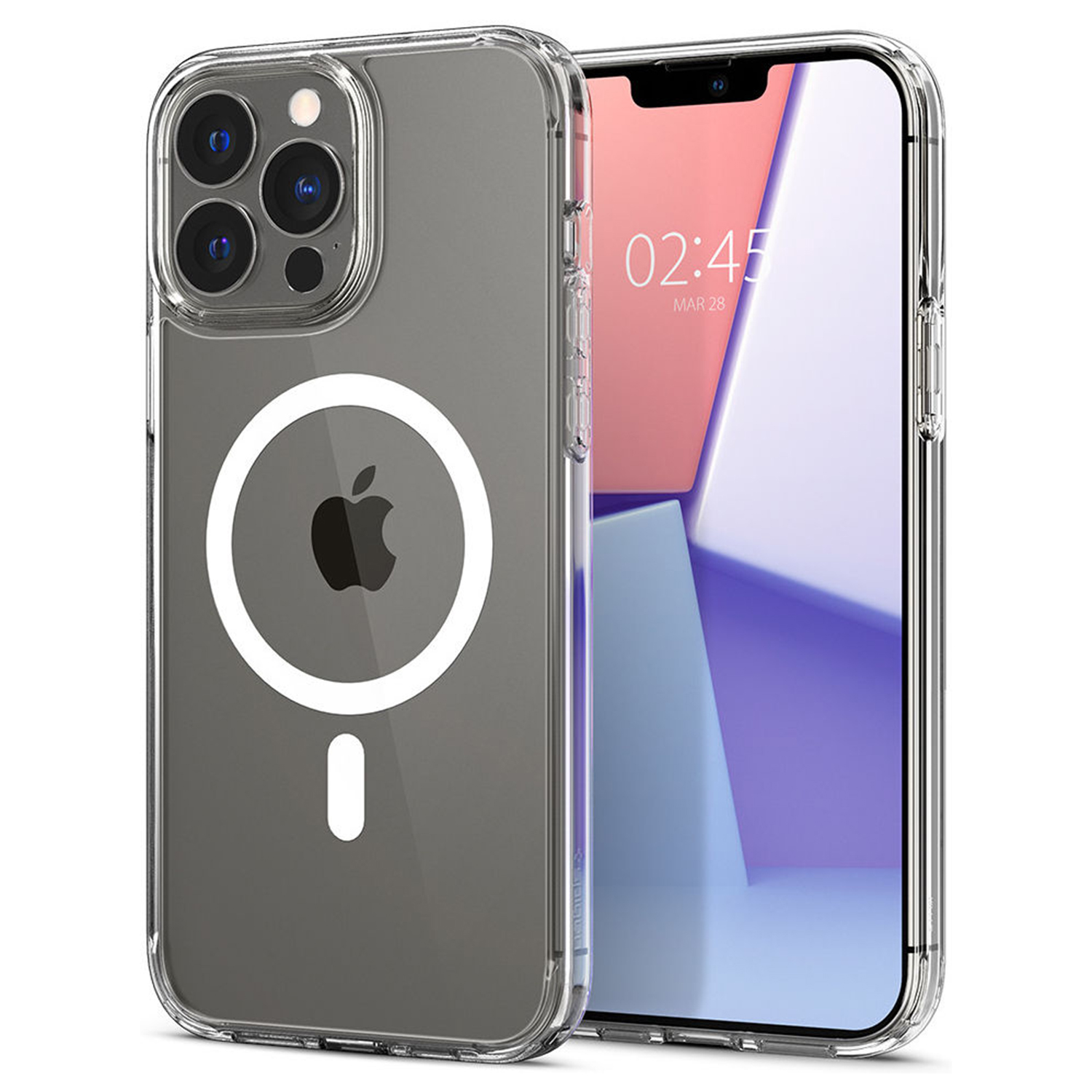 Spigen Ultra Hybrid Backcover MagSafe für das Apple iPhone 13 Pro Max - Crystal Clear