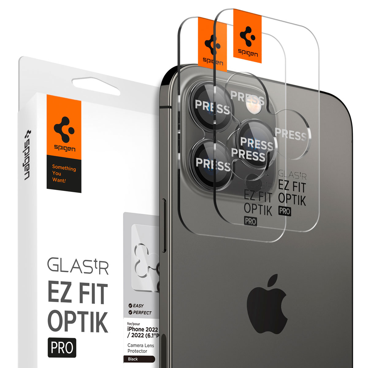 Spigen Optik.Tr Camera (2 Stk., Apple iPhone 14 Pro, Apple iPhone 14 Pro Max, Apple iPhone 15 Pro, Apple iPhone 15 Pro Max, Apple iPhone 16 Pro, Apple iPhone 16 Pro Max, Apple iPhone 17 Pro, Apple iPhone 17 Pro Max), Smartphone Schutzfolie, Transparent, S - Image 5