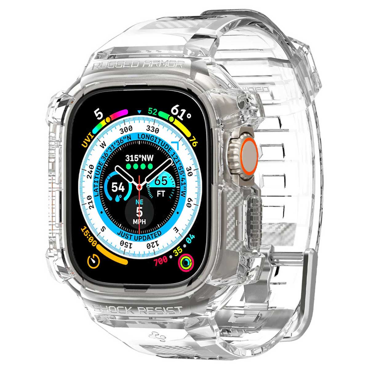 Spigen Rugged Armor™ Pro Hülle für Apple Watch Ultra - 49 mm - Transparent