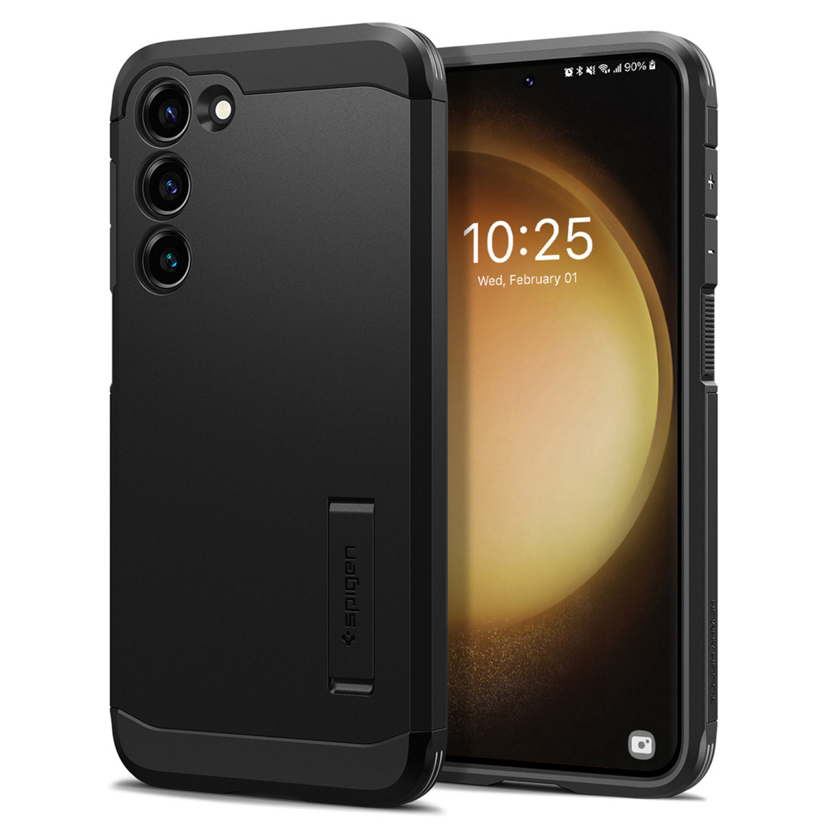 Spigen Tough Armor Backcover für das Samsung Galaxy S23 - Schwarz