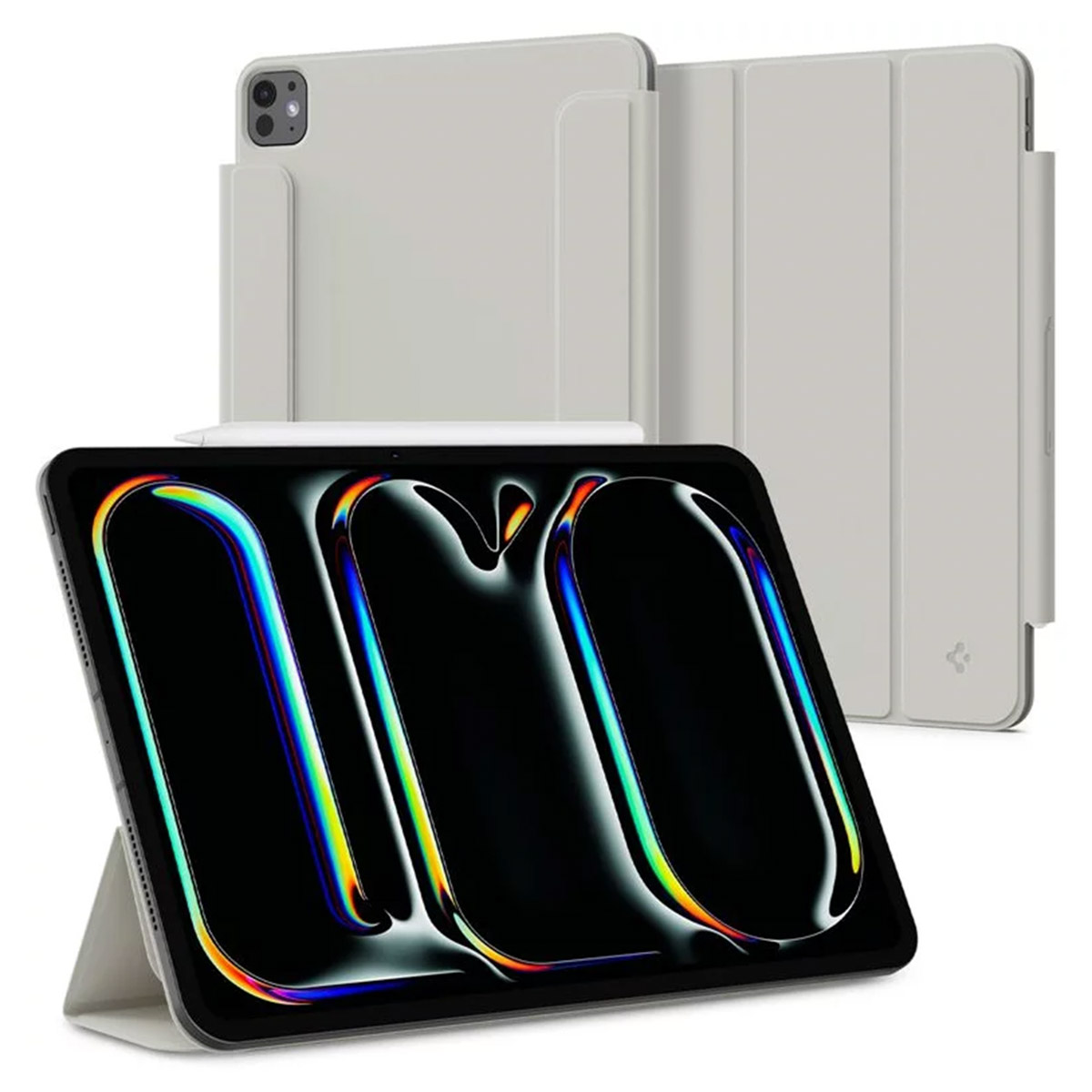Spigen Air Skin folio OneTap für das Apple iPad Pro 11 (2025) M5 / (2024) M4 - Grau