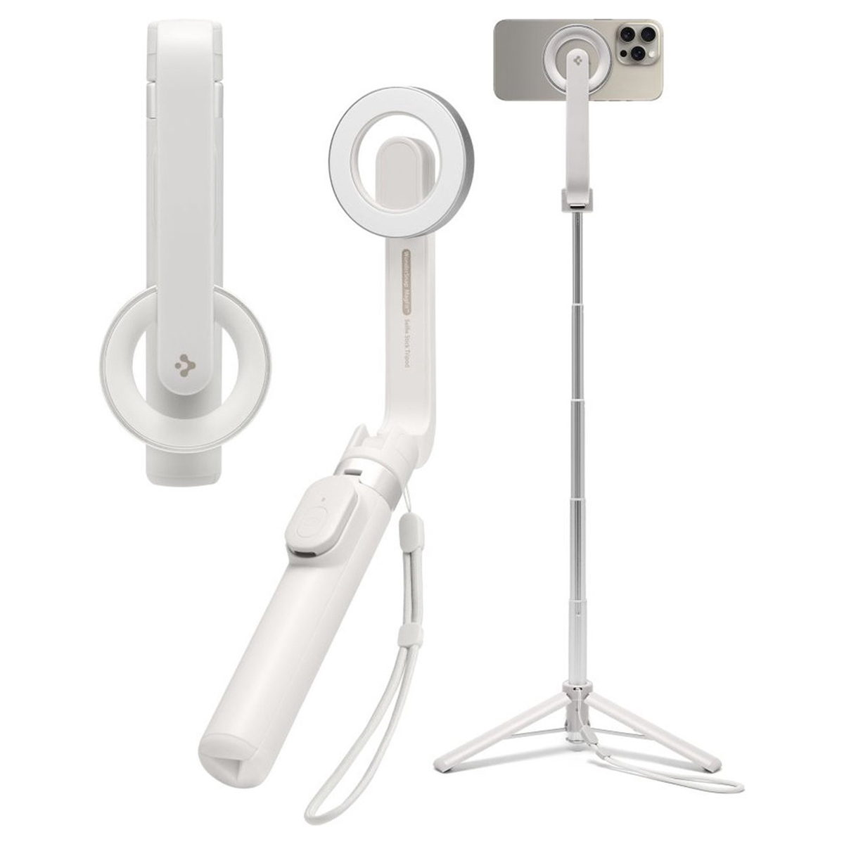 Selfie-Stick Spigen Spigen MagSafe Stativ Selfie-Stick, dune beige - Image 5