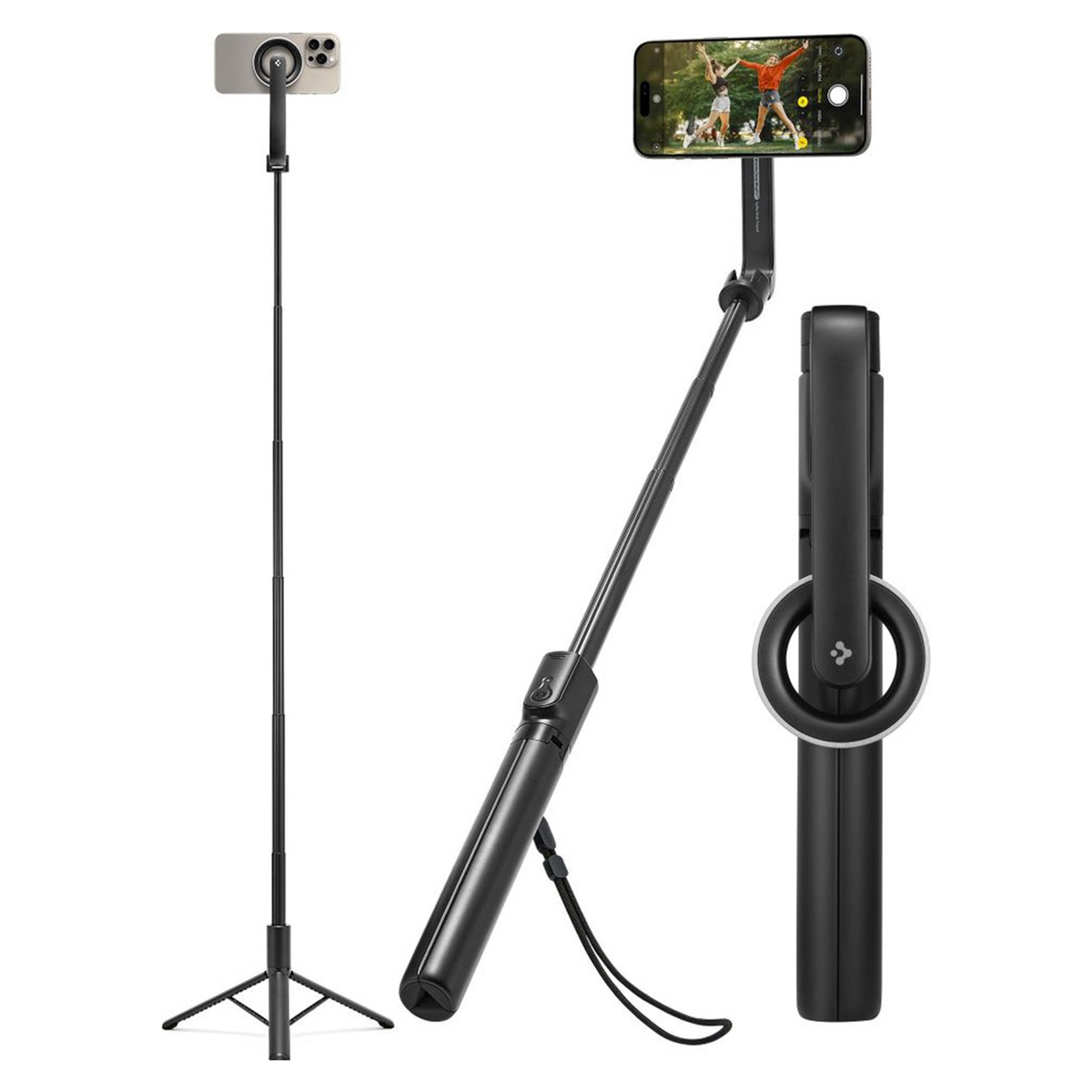 Spigen Schwarz Selfie Stick Bluetooth S580w, Universal, Amp07659 - Image 5