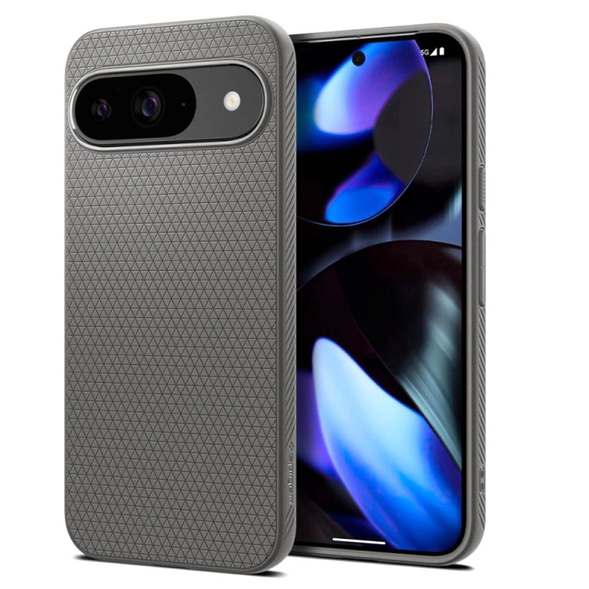 Spigen Liquid Air™ Backcover für das Google Pixel 9 / 9 Pro - Marble Gray