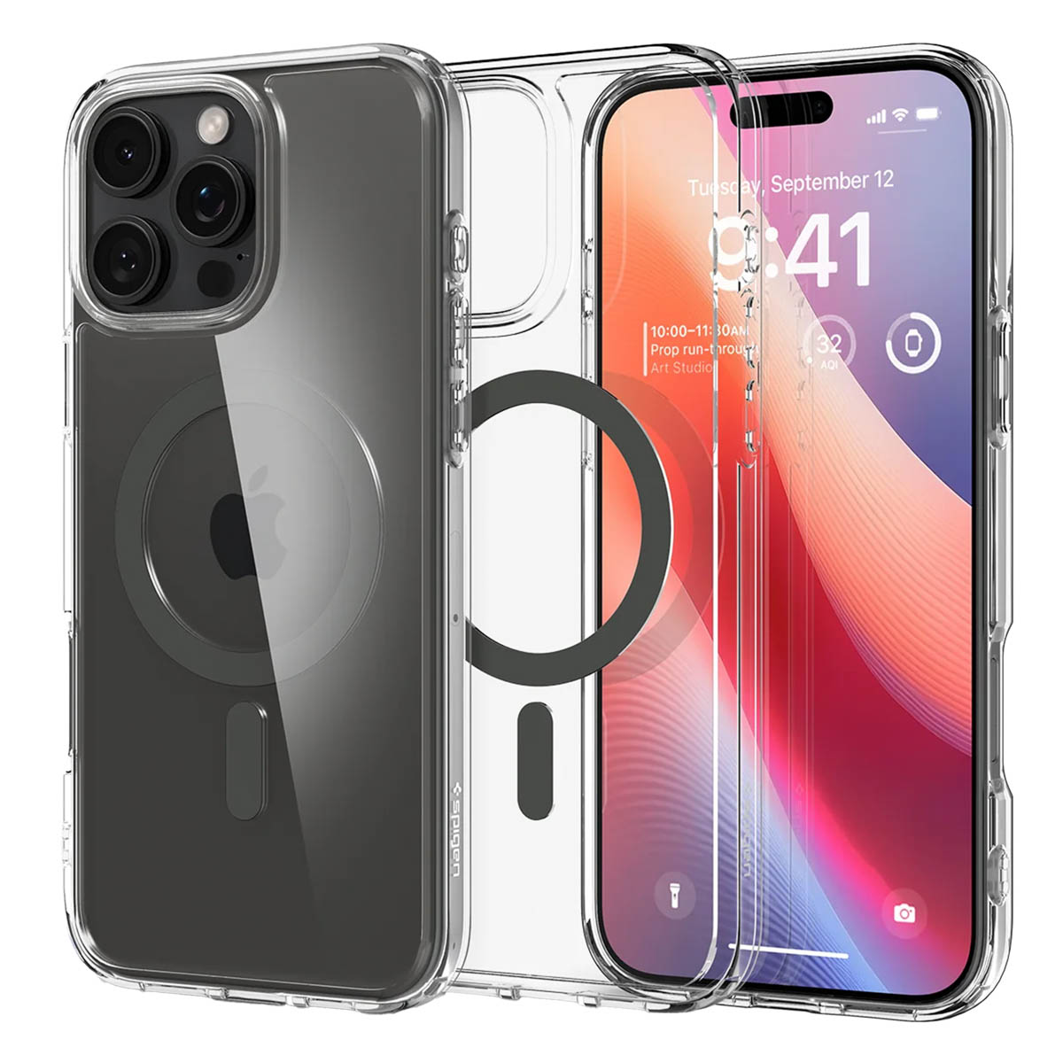 Spigen Ultra Hybrid Backcover MagSafe für das Apple iPhone 16 Pro Max - Graphite