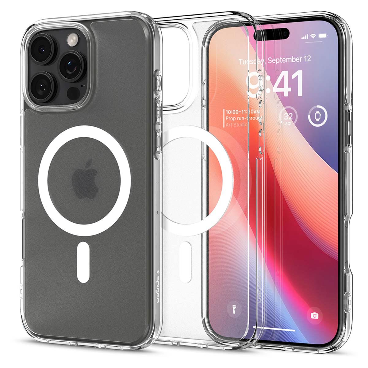 Spigen Ultra Hybrid Backcover MagSafe für das Apple iPhone 16 Pro Max - Frosted Clear