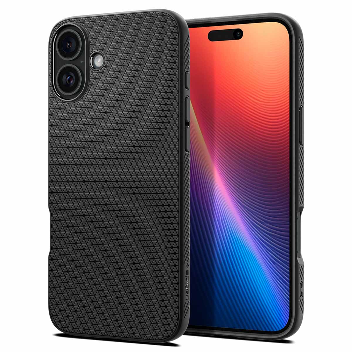Spigen Liquid Air™ Backcover für das Apple iPhone 16 Plus - Matte Black