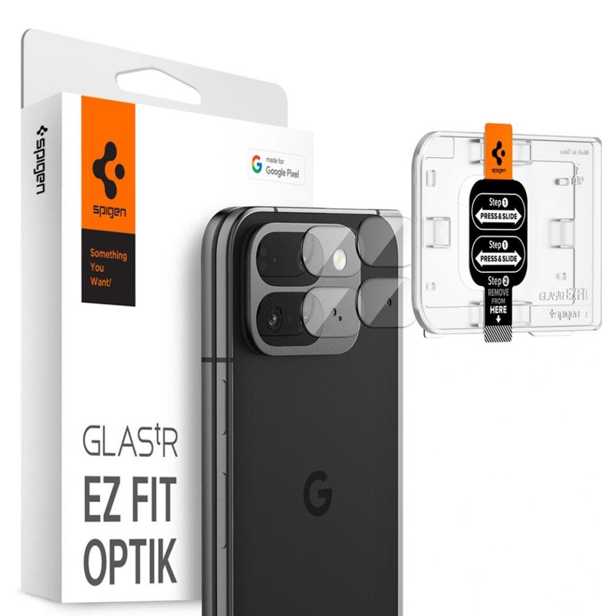 Spigen Optik Pro EZ Fit Lens Protector 2er-Pack für das Google Pixel 9 Pro Fold