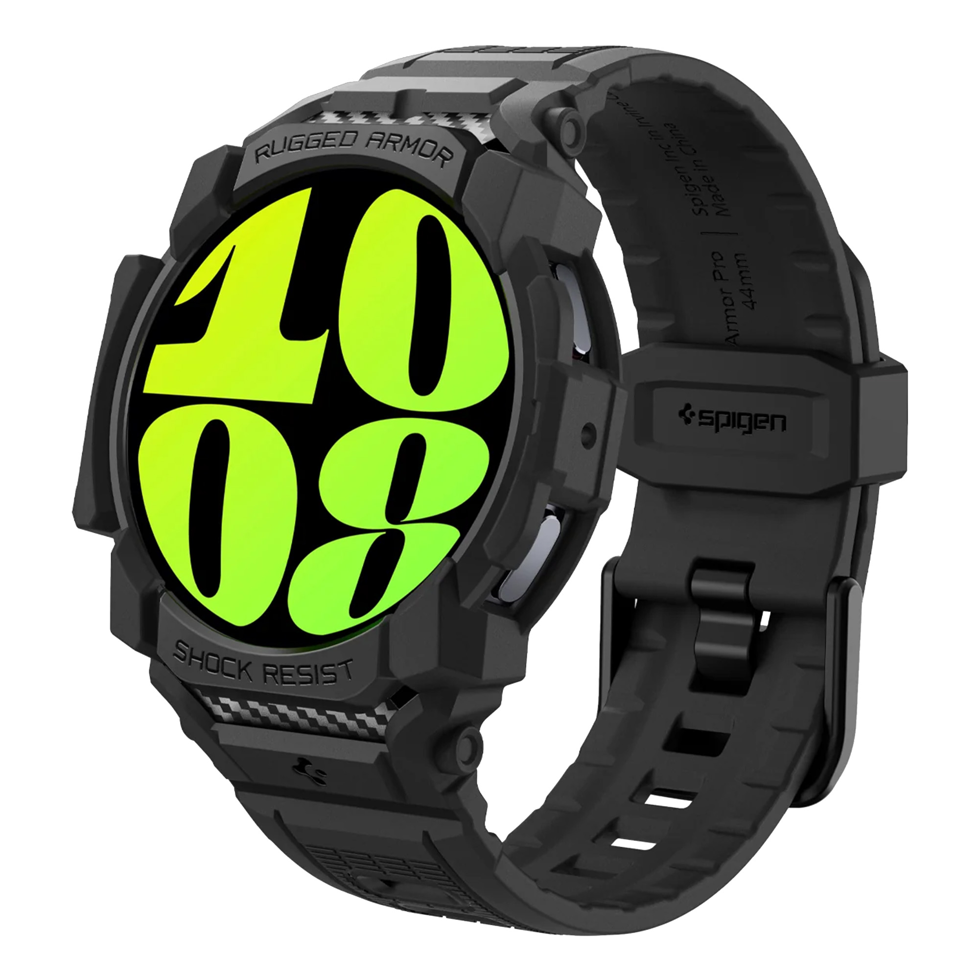 Spigen Rugged Armor™ Pro Hülle für Samsung Galaxy Watch 7 - 40 mm - Matte Black