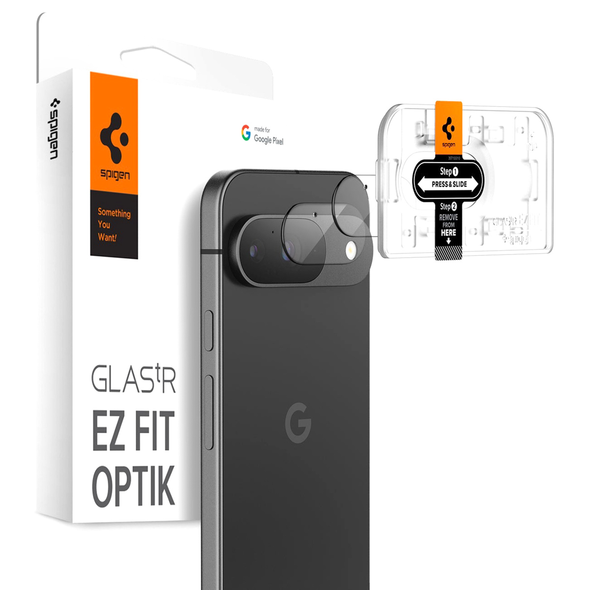 Spigen Optik Pro EZ Fit Lens Protector 2er-Pack für das Google Pixel 9