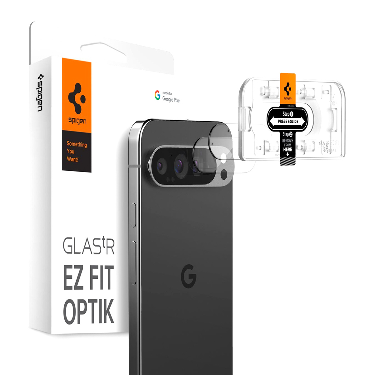 Spigen Optik Pro EZ Fit Lens Protector 2er-Pack für das Google Pixel 9 Pro