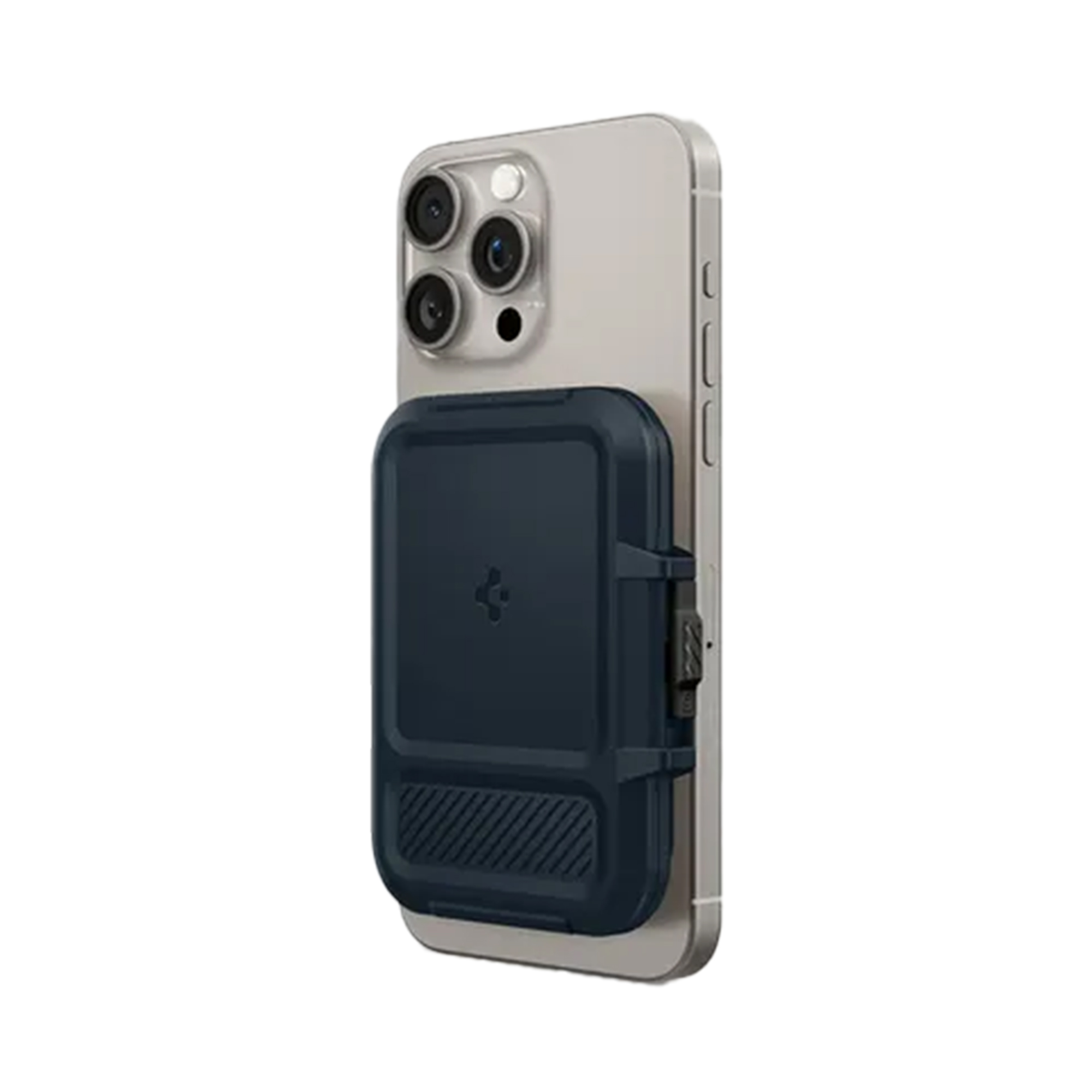 Spigen Kartenhalter mit MagSafe Lock Fit - Metal Slate